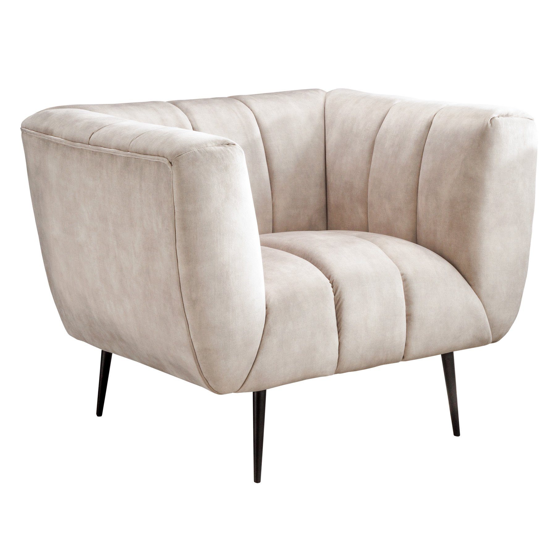 riess-ambiente Sessel NOBLESSE 105cm champagner / schwarz (Einzelartikel, 1 günstig online kaufen