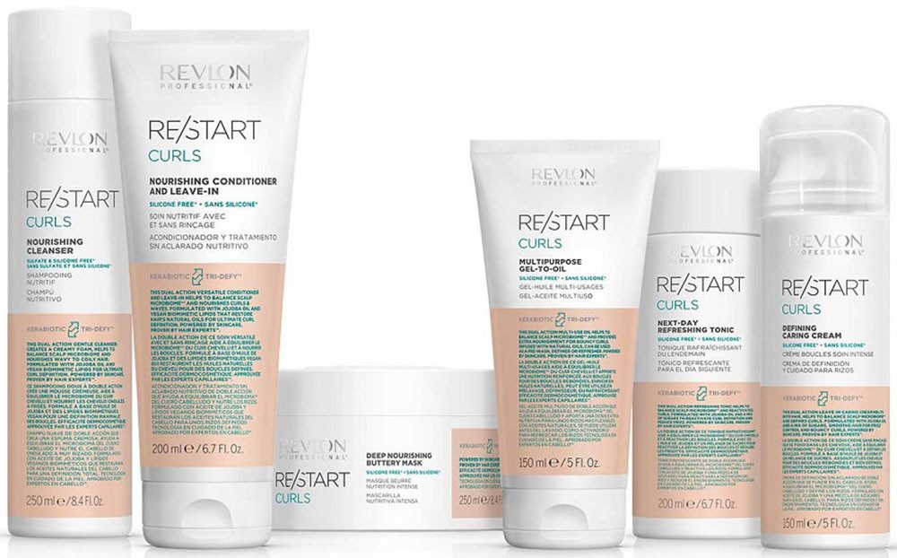 REVLON PROFESSIONAL Haarshampoo RE/START CURLS NOURISHING CLEANSER, Sanfte, pflegende Reinigung für lockiges, oder gewelltes Haar.