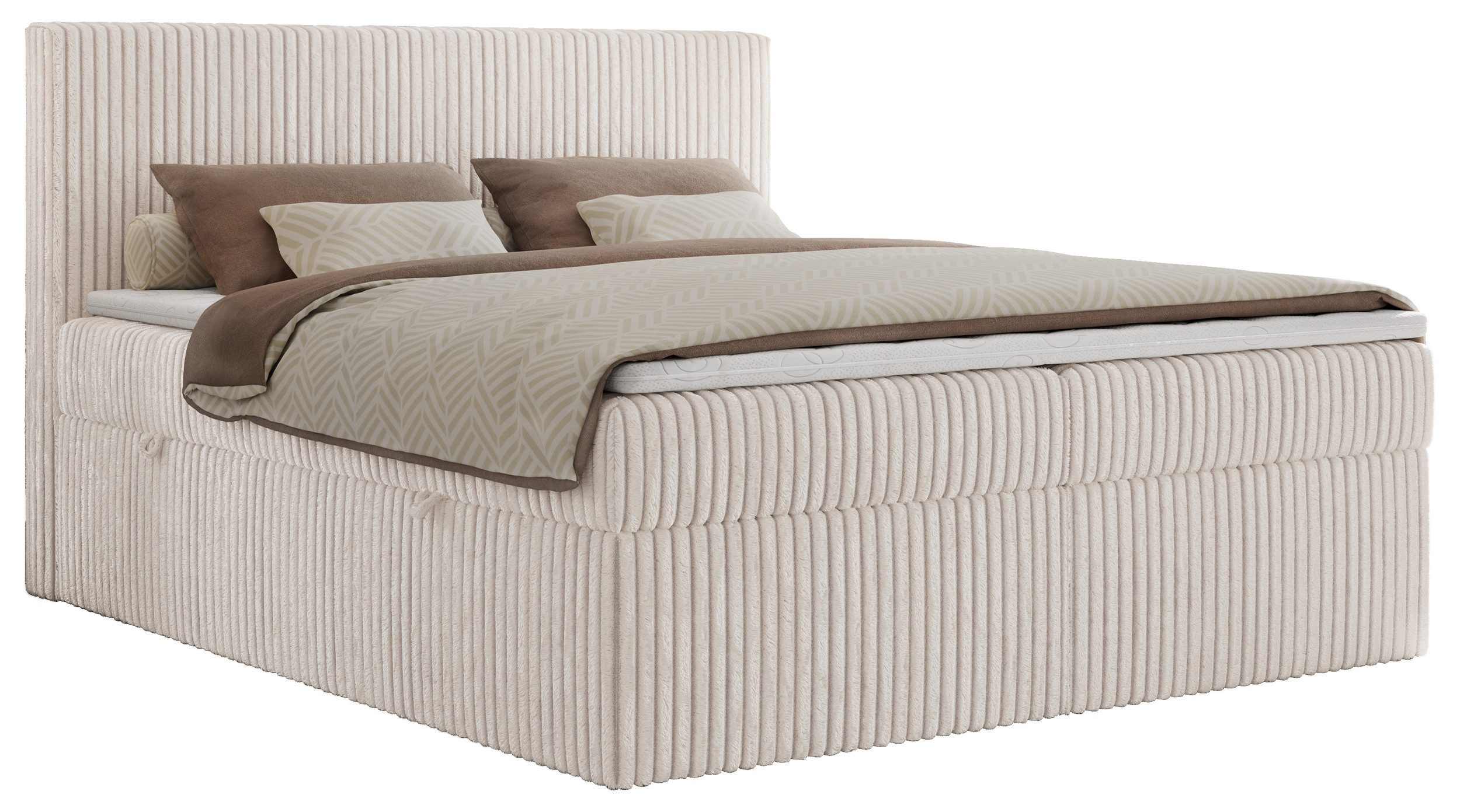 MKS MÖBEL Boxspringbett TILIANO (Packung, Set, Gepolstertes Kopfteil, Toppe günstig online kaufen