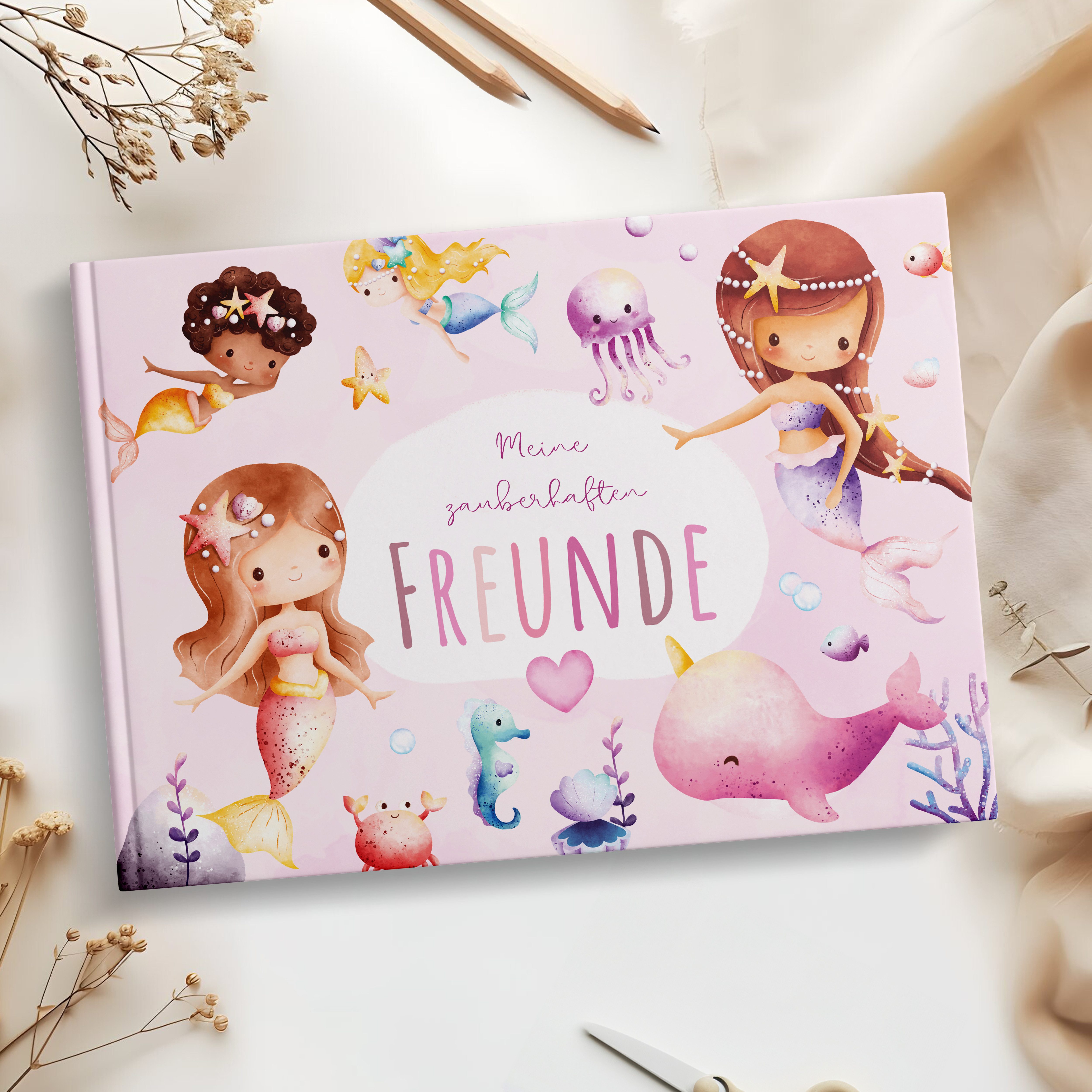 MeinBaby123® Tagebuch Freundebuch für Kinder, Freundschaftsalbum, Freundealbum Kindergarten und Schule, Freundschaftsbuch Hardcover