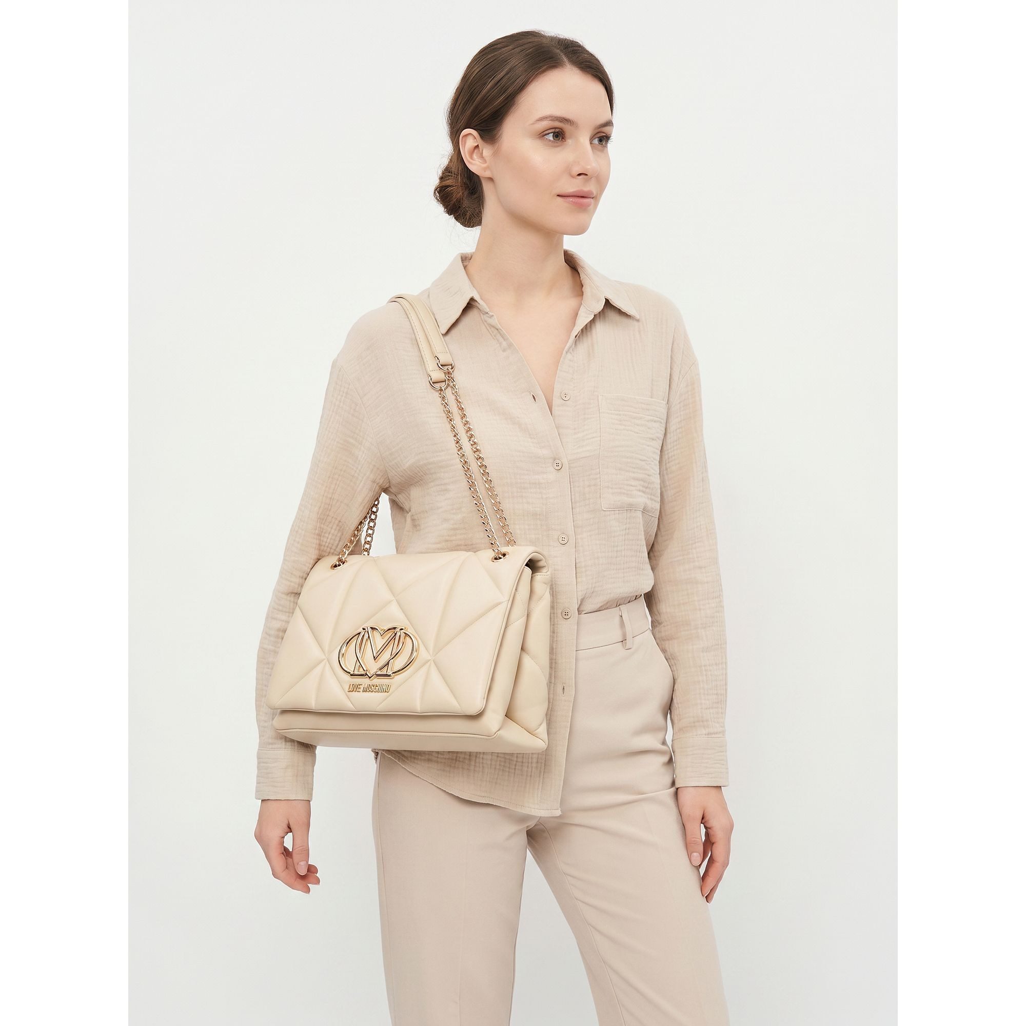 LOVE MOSCHINO Schultertasche, Polyurethan