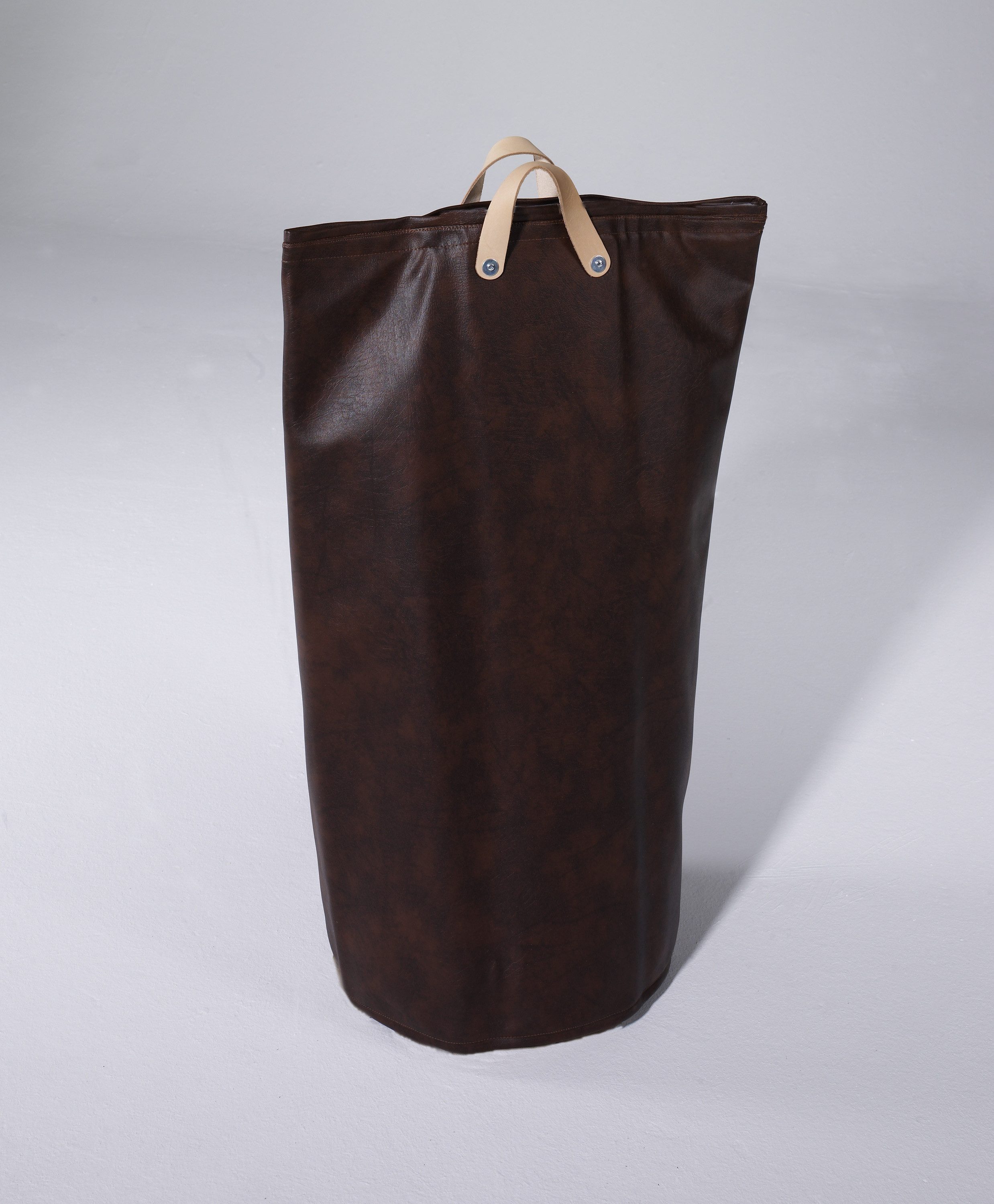 ARTRA Wäschetasche Wäschesammler Wäschetaschen Kunstleder Marone braun Spielzeugsammler (1 St)