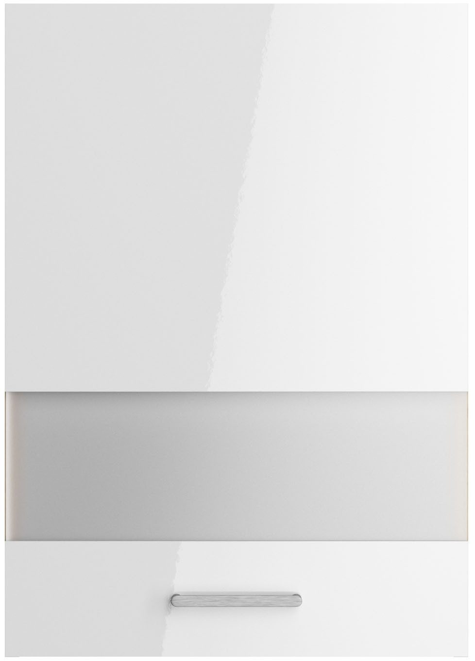KOCHSTATION Hängeschrank KS-Lucy Breite 50 cm, mit 1 Segmentglastür, 2 Einlegeböden, Soft-Close