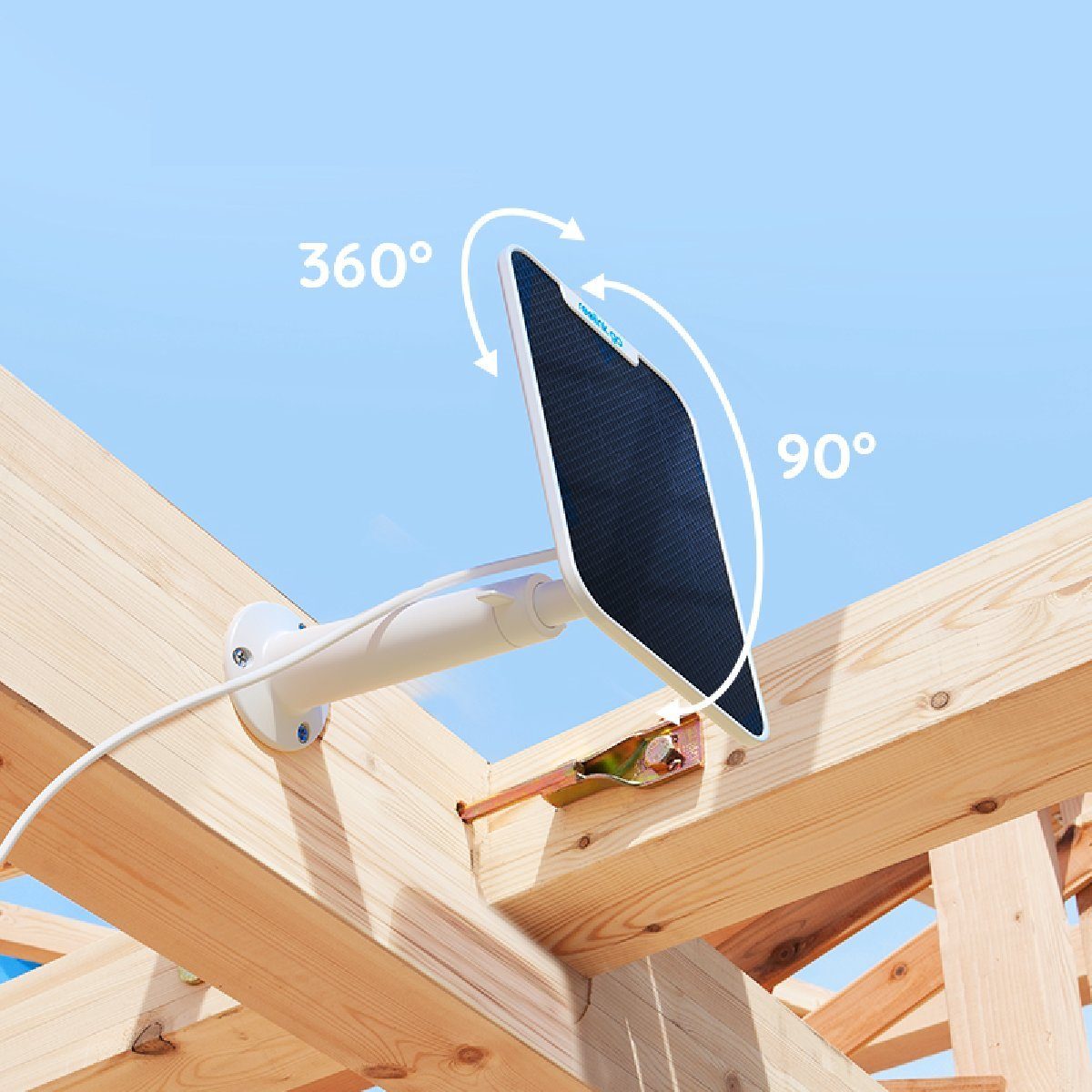 Reolink Solarpanel Solar Panel, Wasserdicht für Solarüberwachungskamera