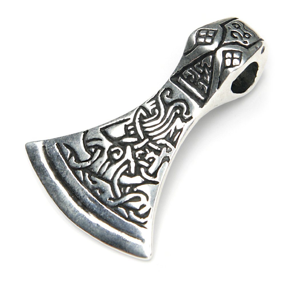 NKlaus Kettenanhänger 2,7cm Sterling Silber Silber Silberschmuck Wikin, Amulett Axt Kettenanhänger 925 für Damen 925