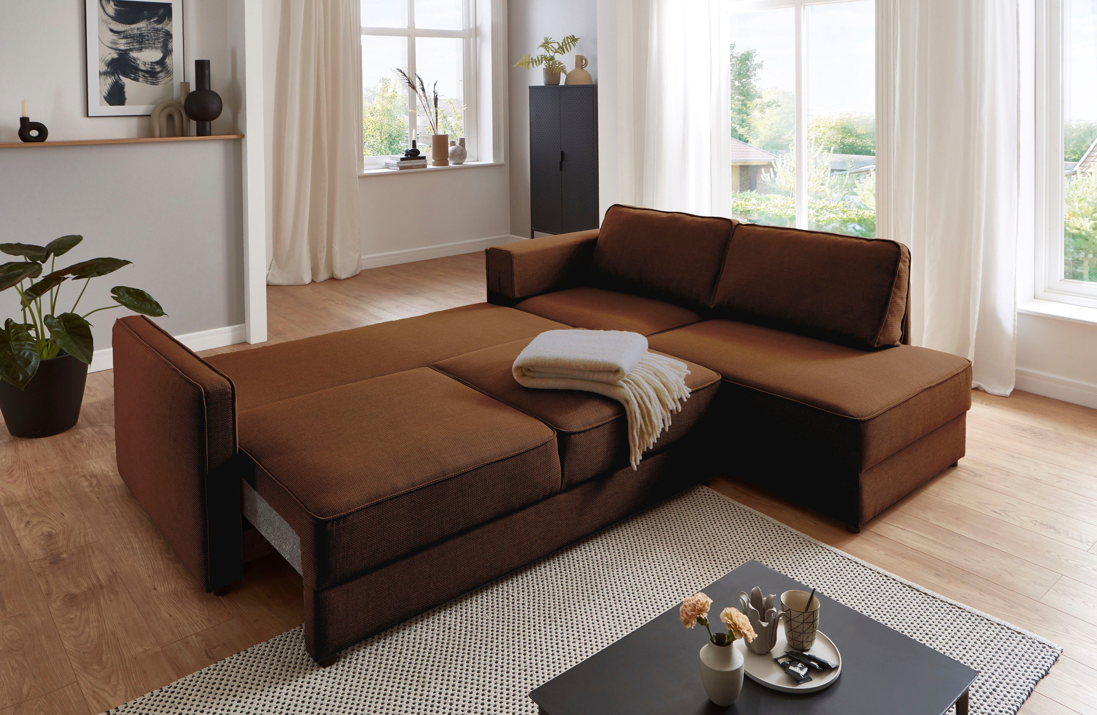 ATLANTIC home collection Schlafsofa Chill, Ecksofa günstig online kaufen