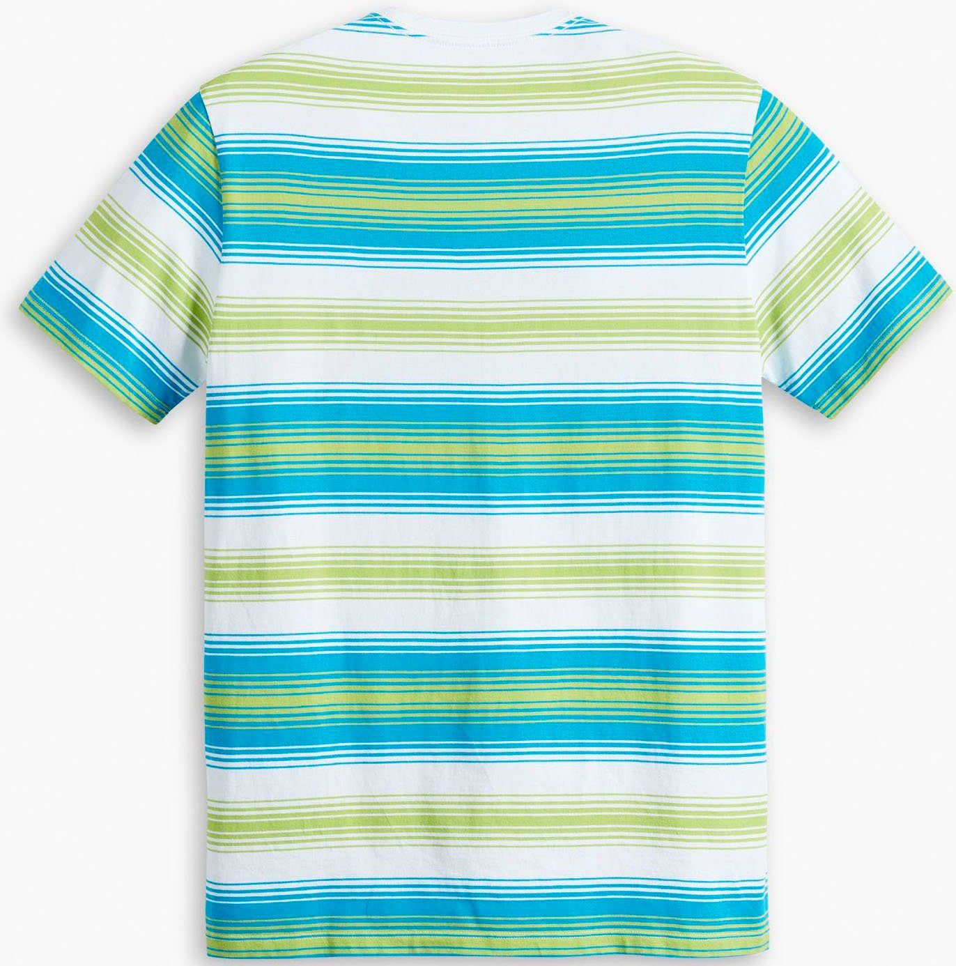 Levi's® blue TEE HM mit ORIGINAL Kurzarmshirt einem swedish dezenten Levi's® stripe Logo