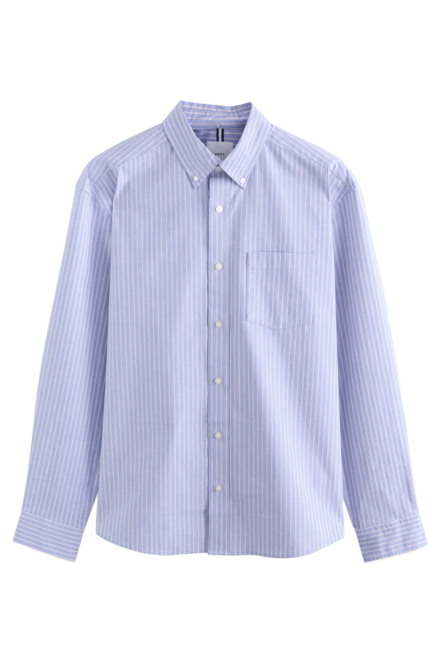 Next Langarmhemd Langärmeliges Hemd mit Streifen günstig online kaufen