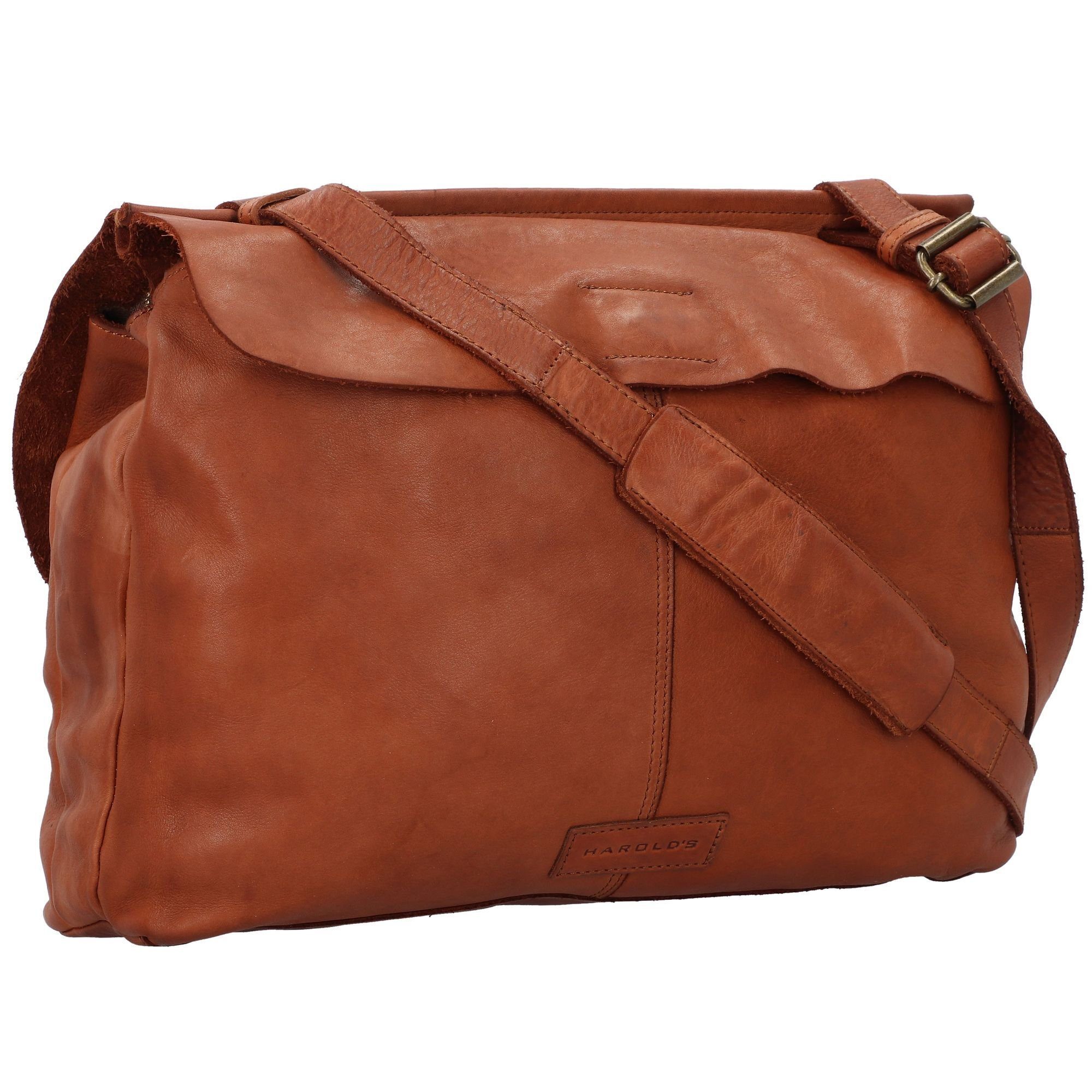 Leder Harold's cognac Schultertasche Submarine,