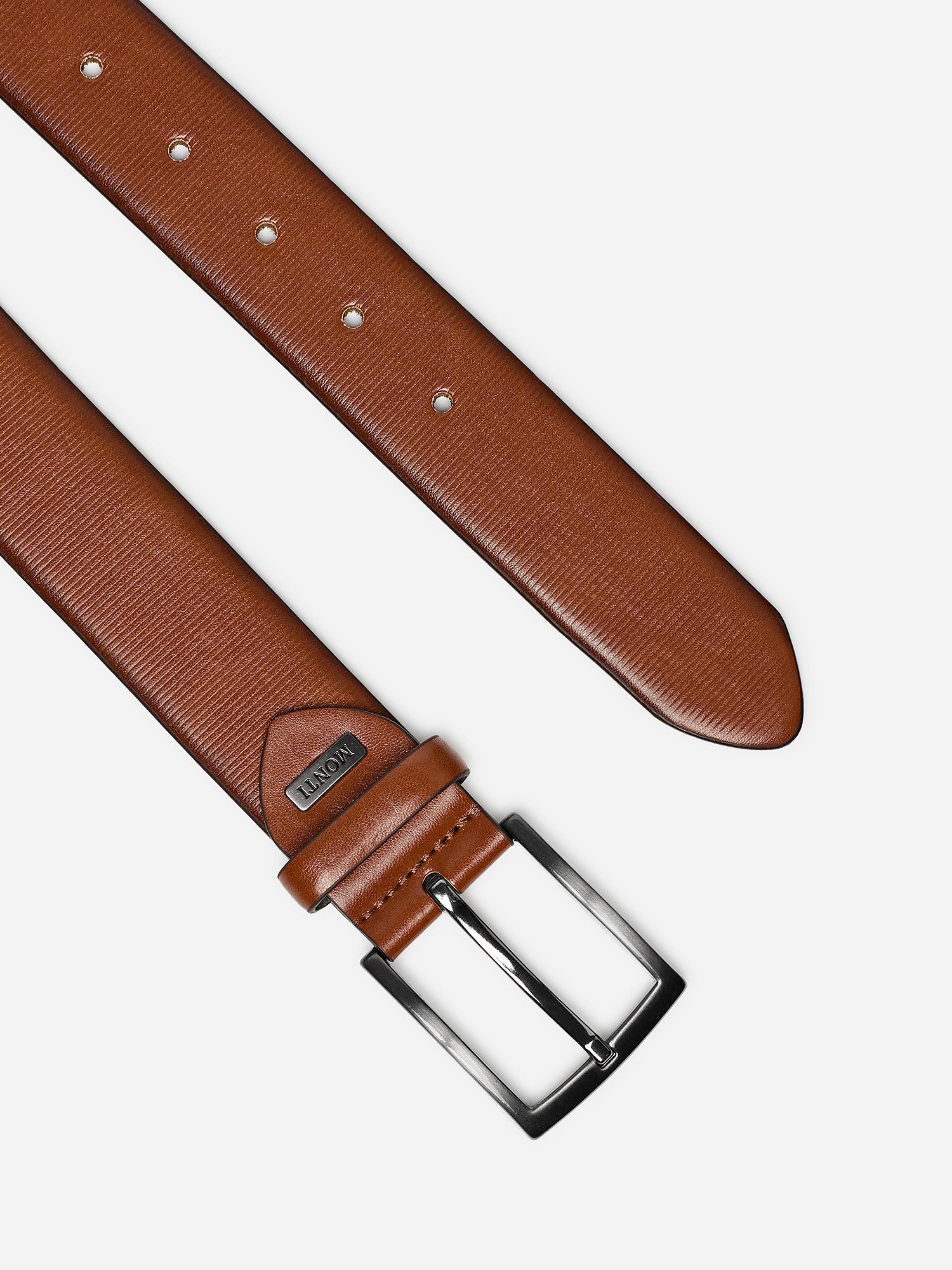 MONTI Ledergürtel SALZBURG mit silberfarbener Schließe