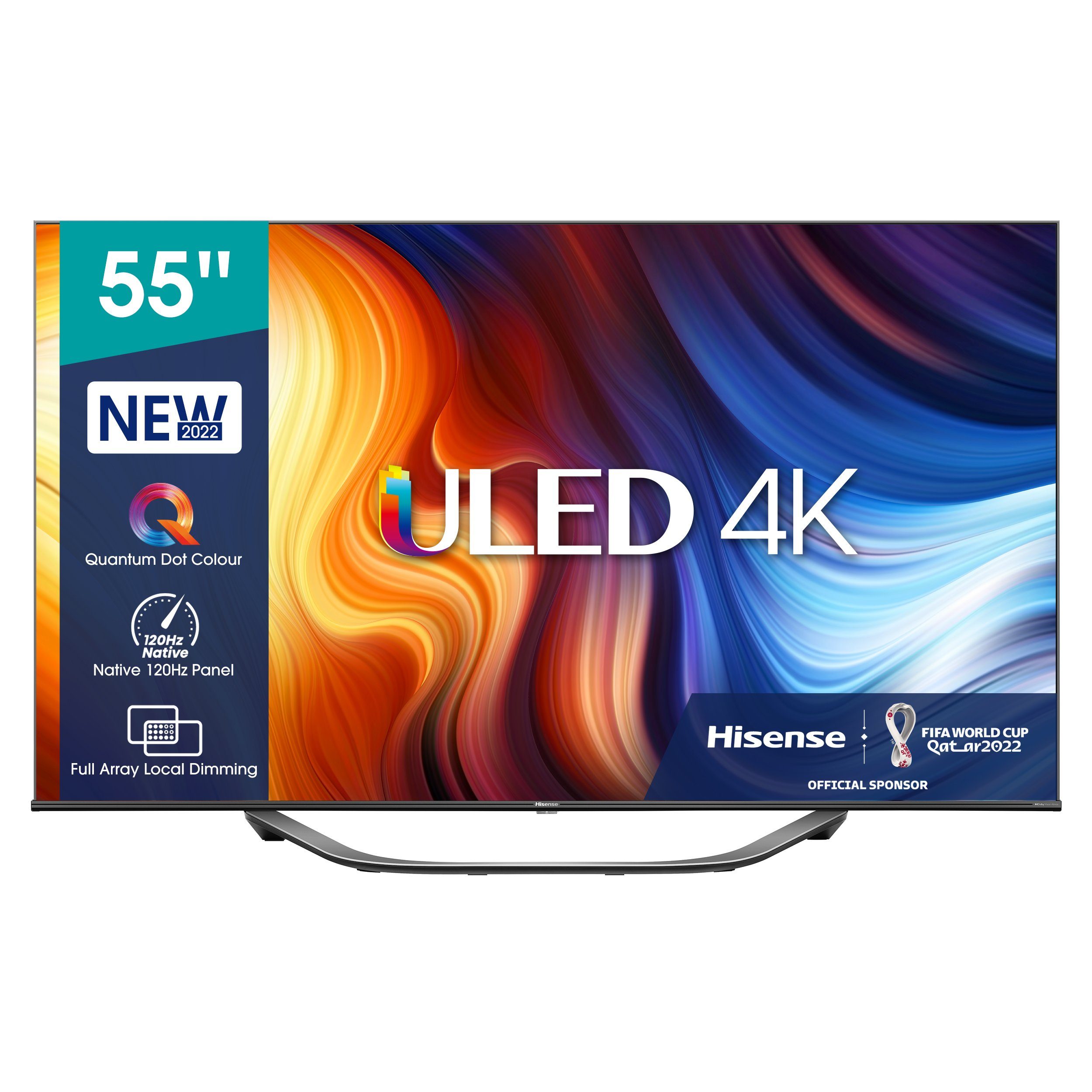 Hisense Audio, LCD-LED Soundsystem: Smart HD, Dolby 4K cm/55 Zoll, (138 TV), Equalizer Dolby Ultra Fernseher 55U77HQ Atmos,