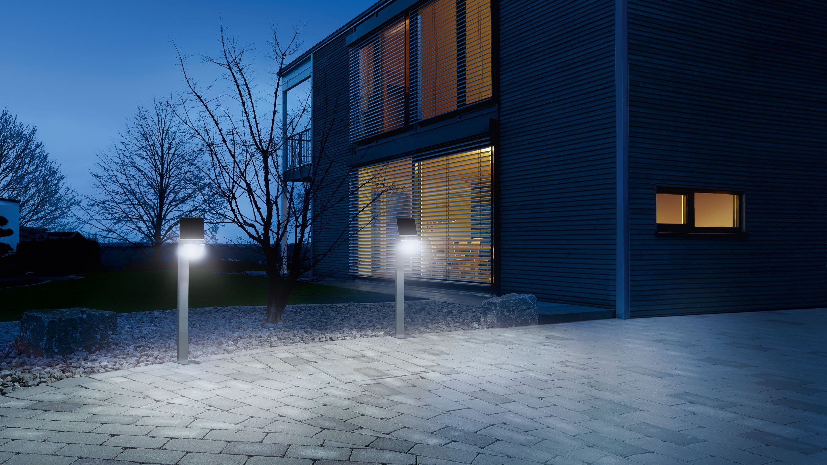 steinel LED Solarleuchte XSolar GL-S, LED fest integriert, warmweiß, höhenverstellbar, 150 lm, 140° Bewegungsmelder, 5m Reichweite
