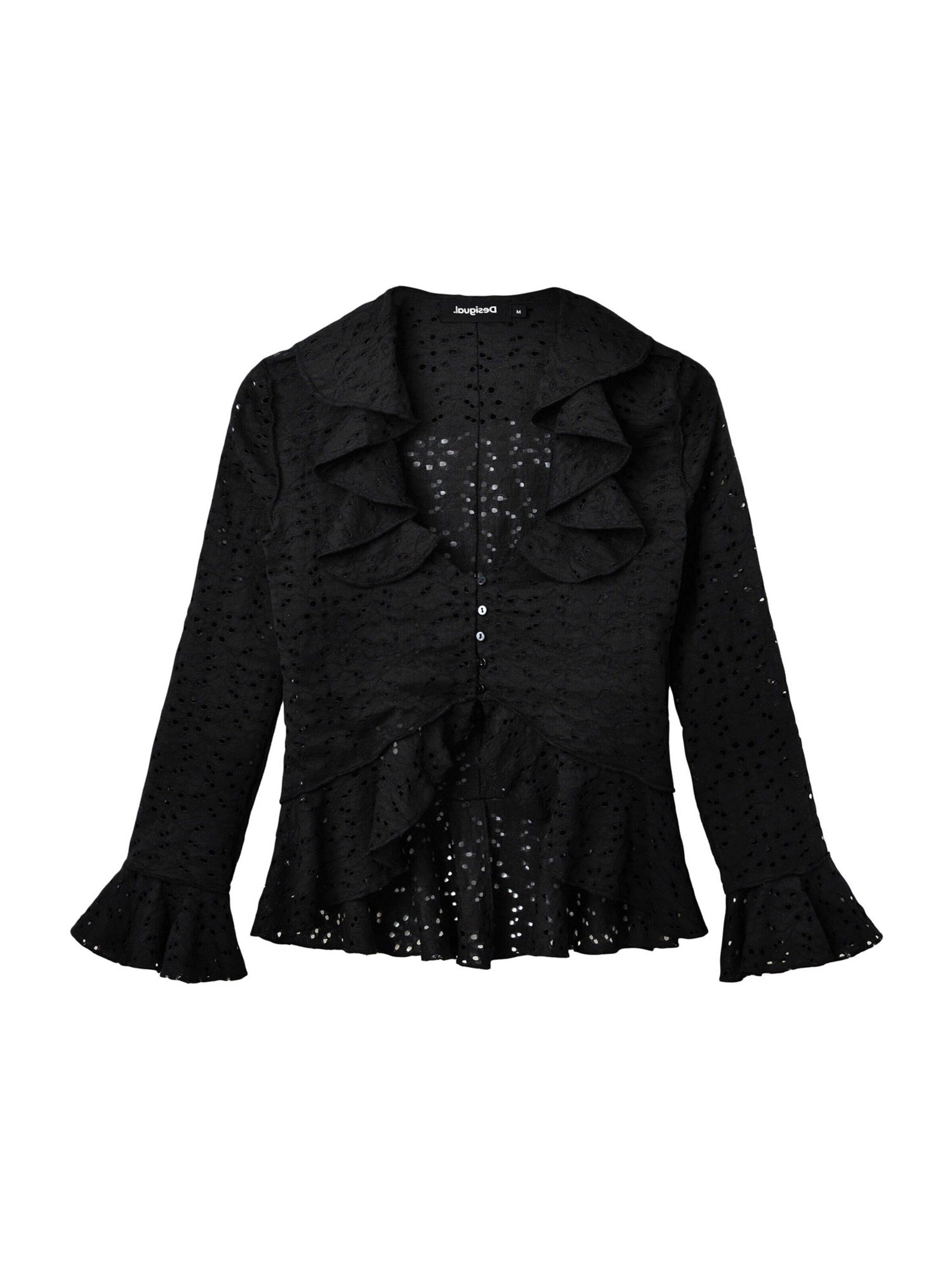 Desigual Langarmbluse LORNA (1-tlg) Volant