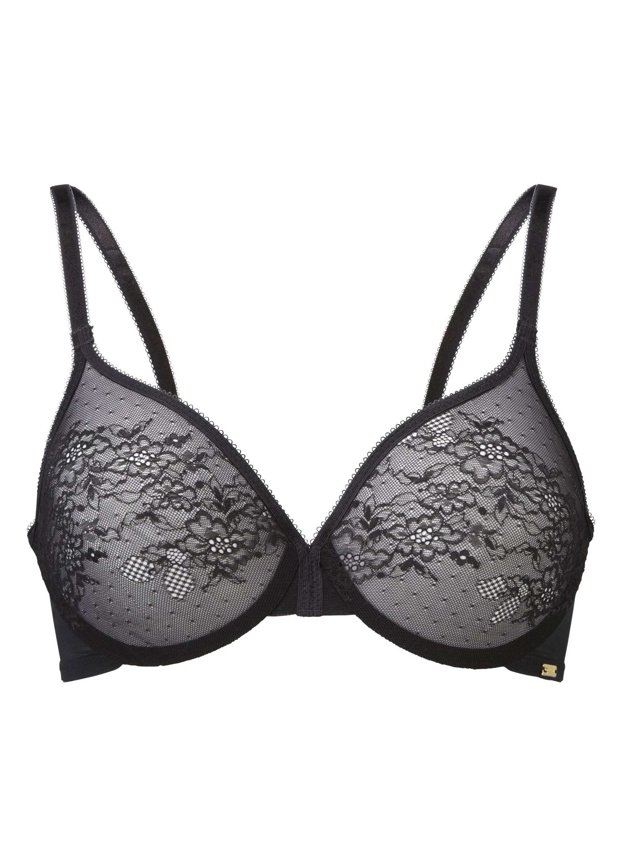 Gossard Gemoldeter BH Glossies Lace Moulded BH Black (gemouldeter BH, 1-tlg., glatte Spitze)