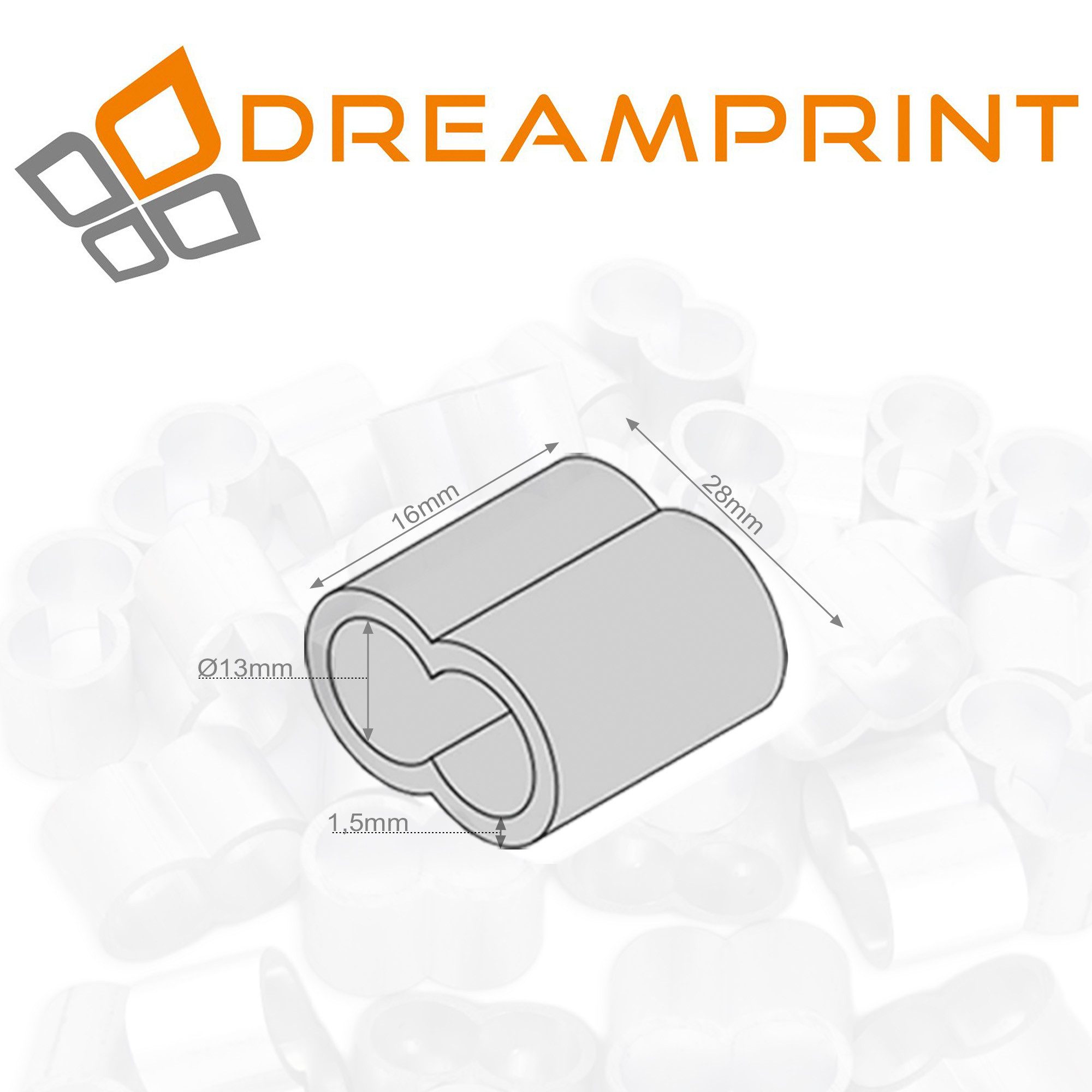 Dreamprint Seil 100x Seilklemmen Set 12mm Pressklemmen, Würgeklemmen, Tauwerkklemme