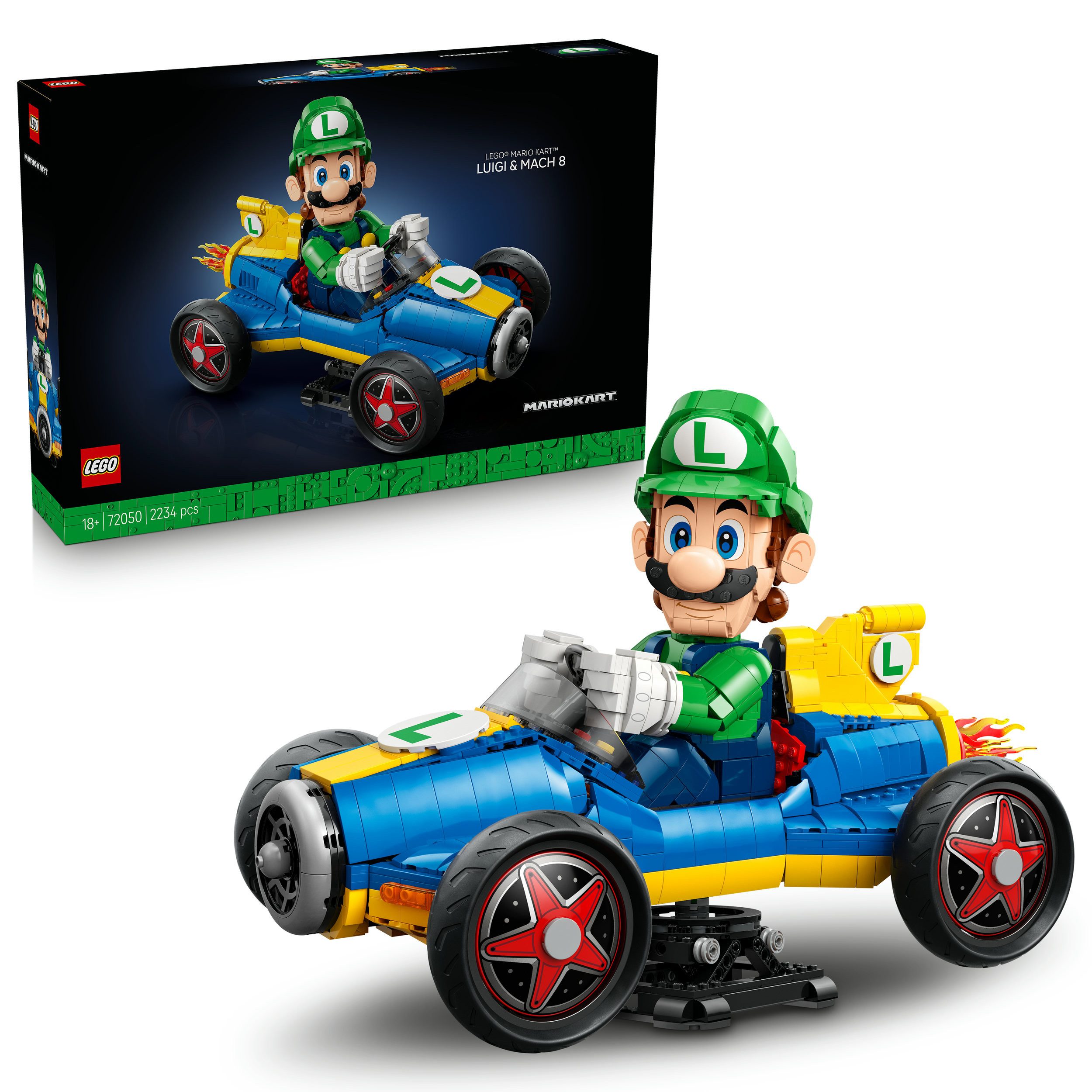 LEGO® Mario Kart: Luigi & Turboflitzer (72050), LEGO Super Mario Konstruktionsspielsteine, (2234 St), Made in Europe