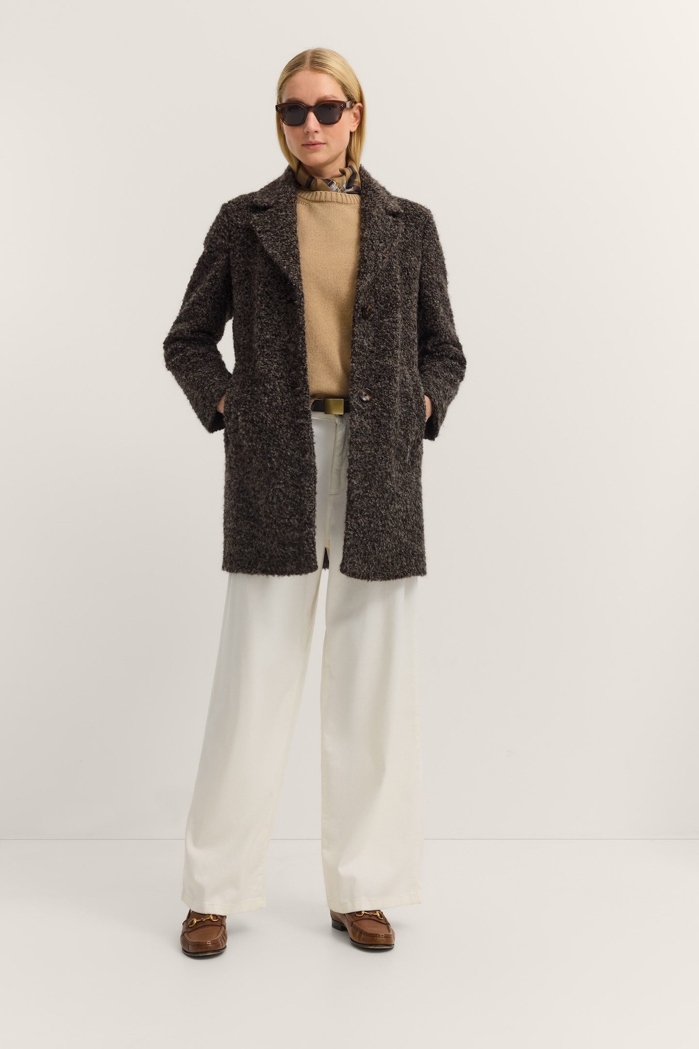 bugatti Kurzmantel Comfort Fit mit Flexcity Stretch in Boucléqualität
