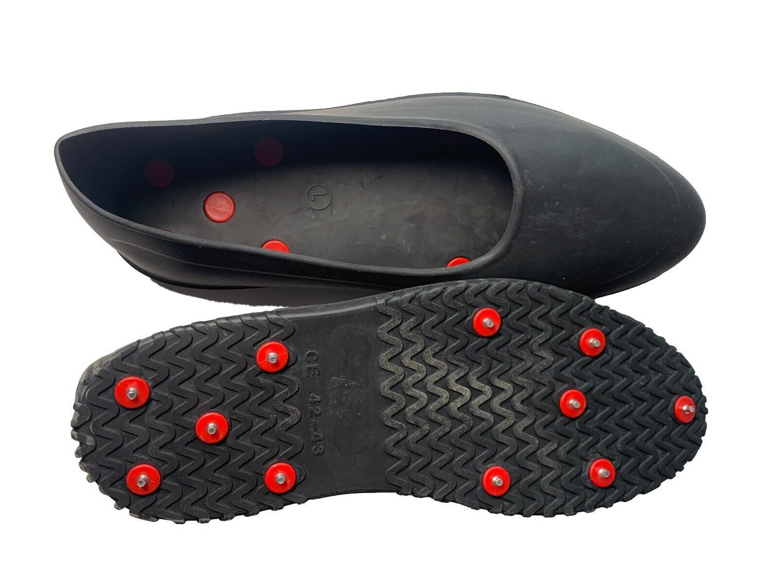 Westfalia Werkzeug Spikes Premium Galoschen Größe: 42/43 Schuhüberzieher Schoner Grips (Spikes, Braune Schuhe nicht im Preis inbegriffen), kompatibel von Freizeitschuhen bis hin zu den Wanderstiefeln