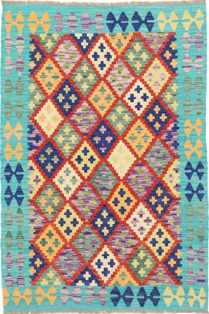 Orientteppich Kelim Afghan Heritage 105x148 Handgewebter Moderner Orientteppich, Nain Trading, rechteckig, Höhe: 3 mm