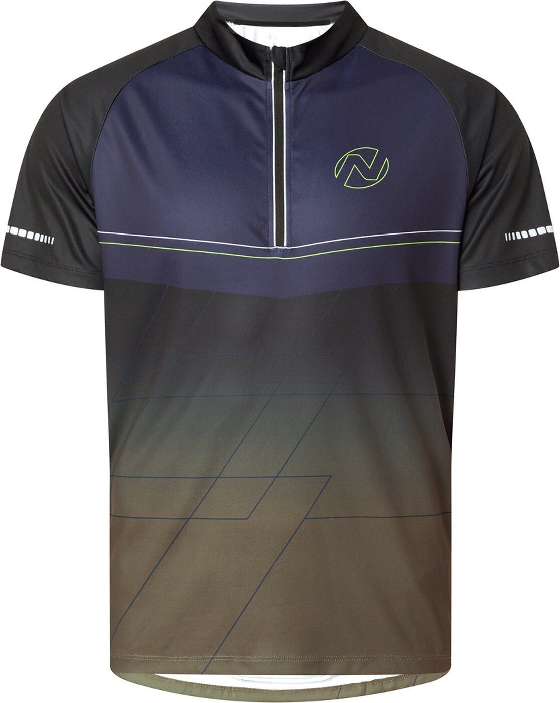 NAKAMURA Kurzarmshirt He.-Fahrrad-Trikot Fedor II M OLIVE DARK/NAVY DARK