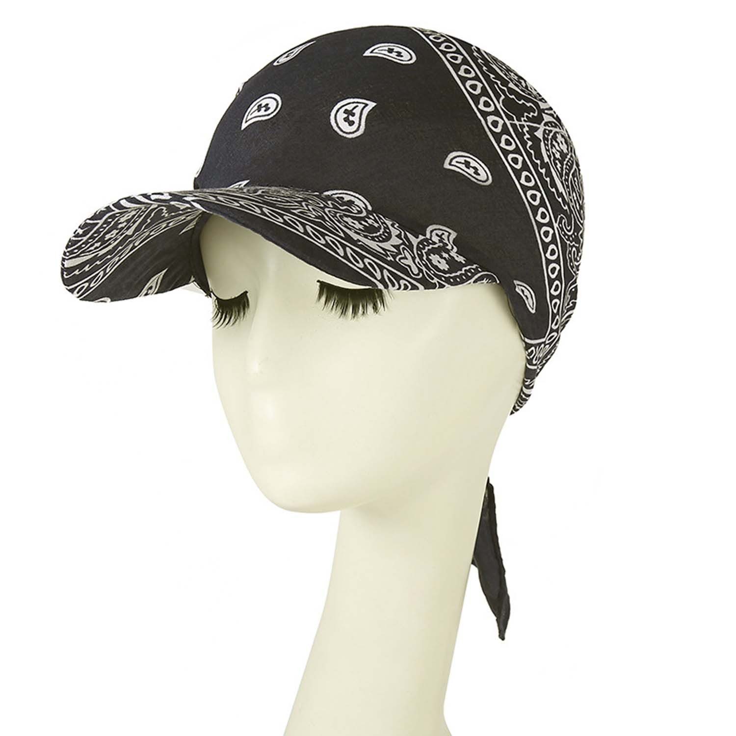 Baseball Cap Bandana Cap mit Schleifenbindung Damen,leicht und weich