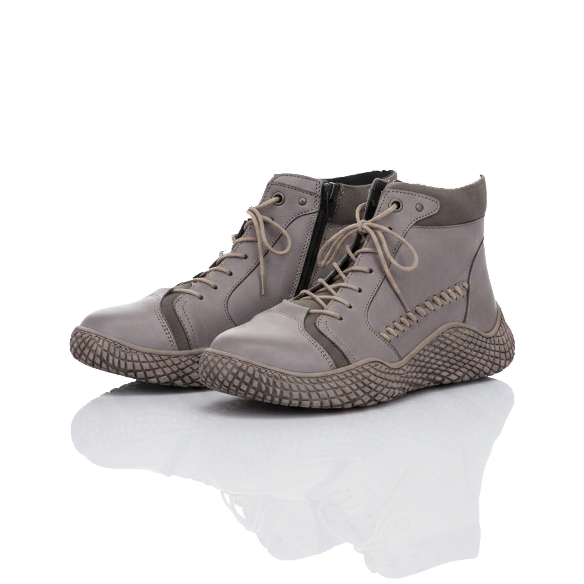 Gemini Gemini Damen Schnürboot grau Stiefelette