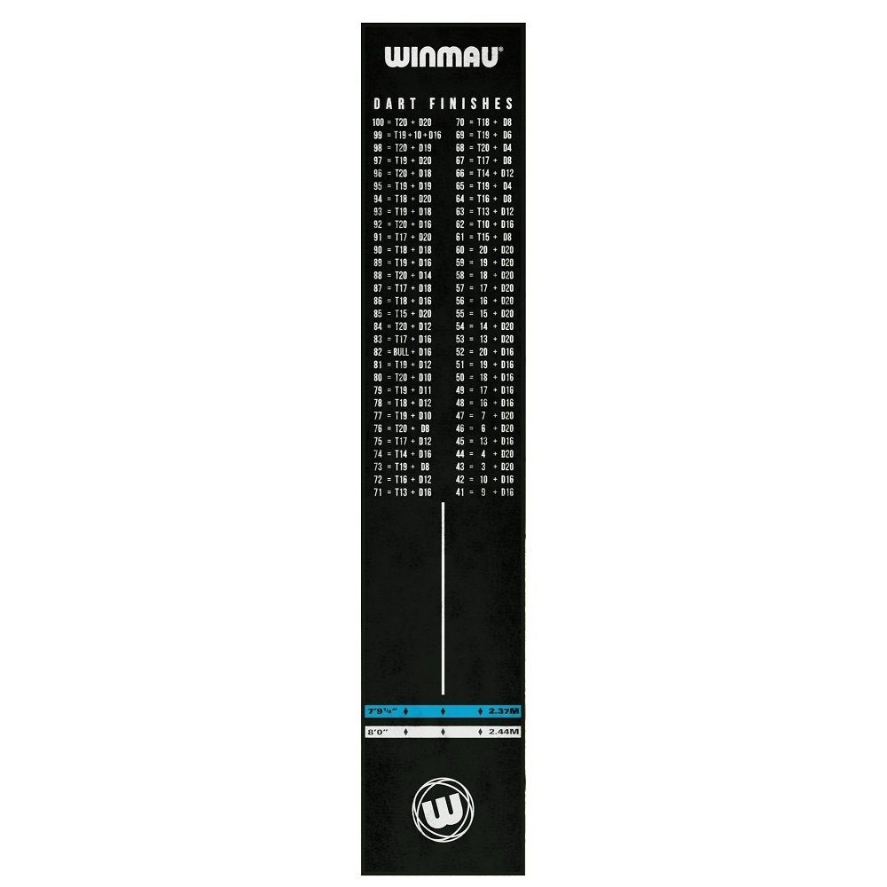 8209, Winmau Dartmatte mit Outshot Dartscheibe (Packung), Shot-Out CheckOut-Tabelle