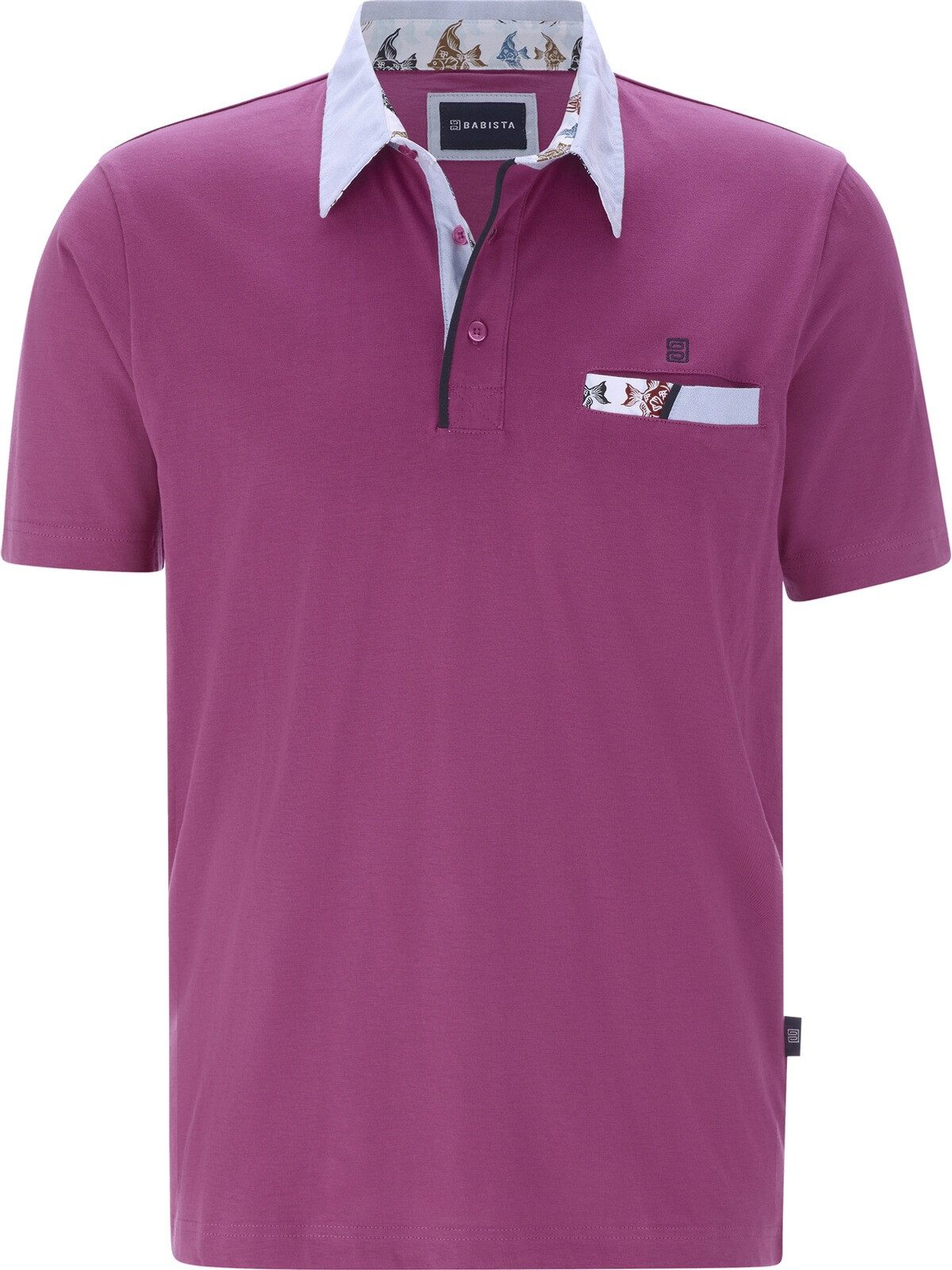 Babista Poloshirt SAVINO mit stylischem Webkragen