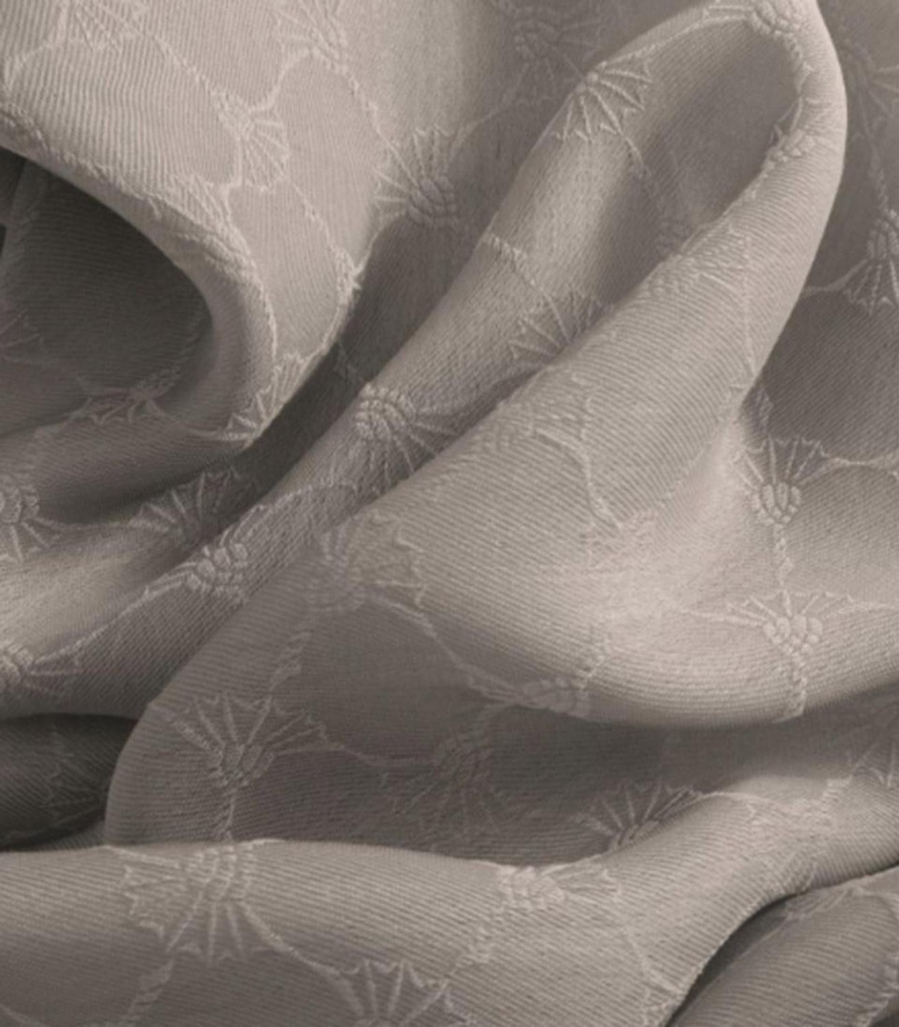 JOOP! Vorhang Verdeckter Schlaufenschal J! GLARE, 130 x 250 cm, verdeckte Schlaufen, halbtransparent, Polyester, Taupe, mit Kornblumenmuster