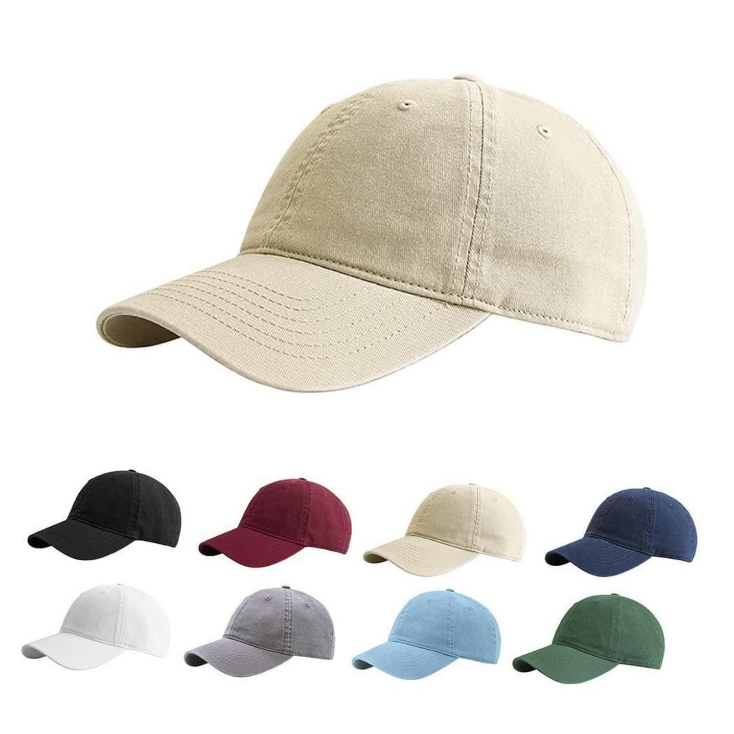 LuxusKollektion Baseball Cap Baseballcap Herren Damen Unisex Verstellbar Einheitsgröße C-beige