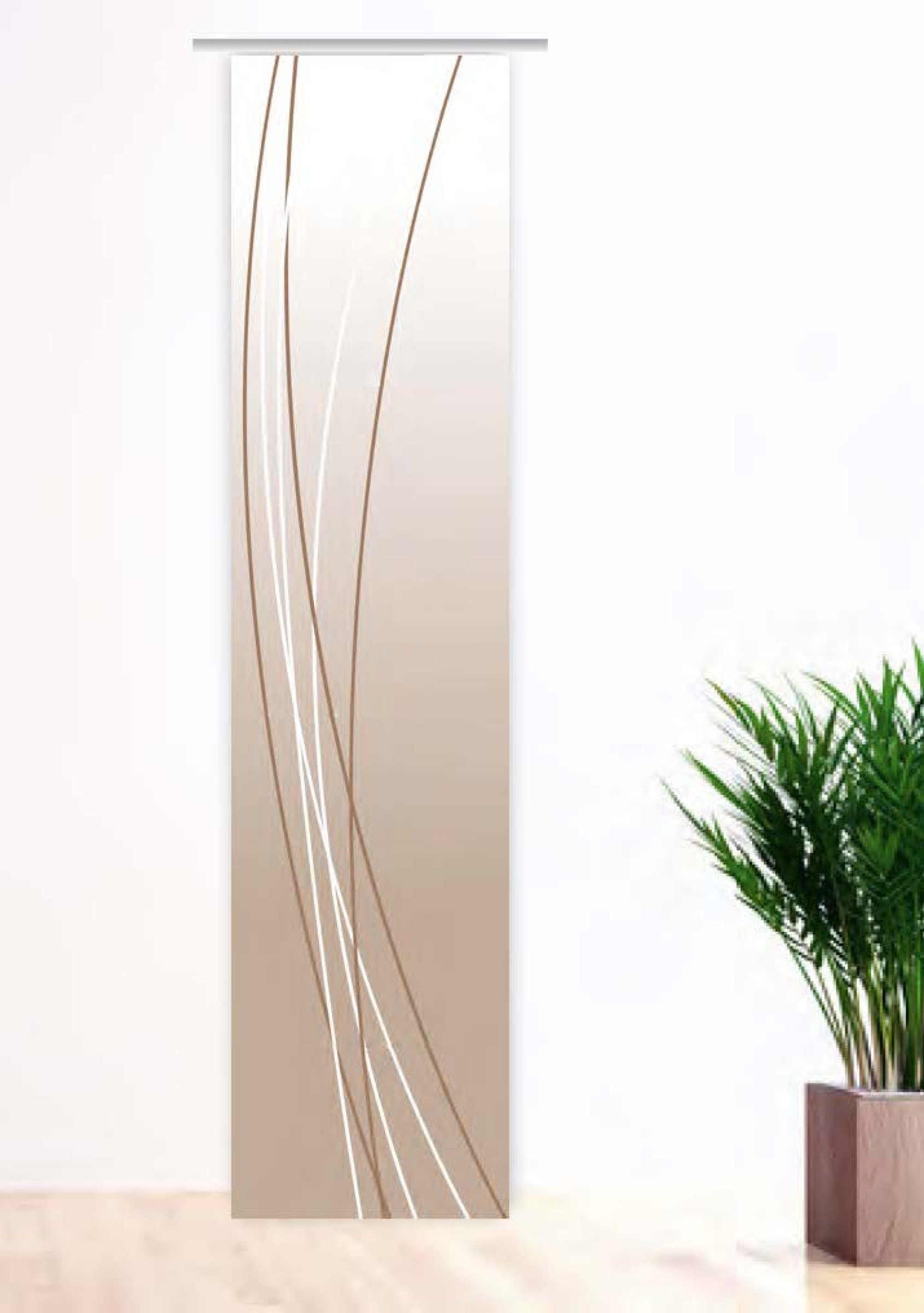 gardinen-for-life Schiebegardine Linea Cappuccino up dark günstig online kaufen