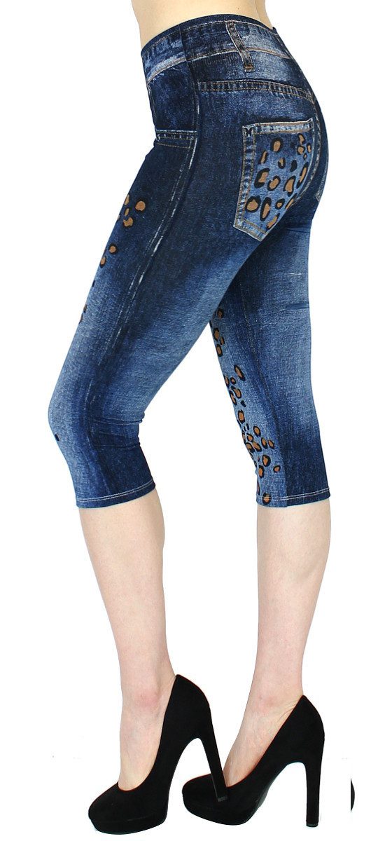 dy_mode Caprileggings Capri Jeggings Damen High günstig online kaufen