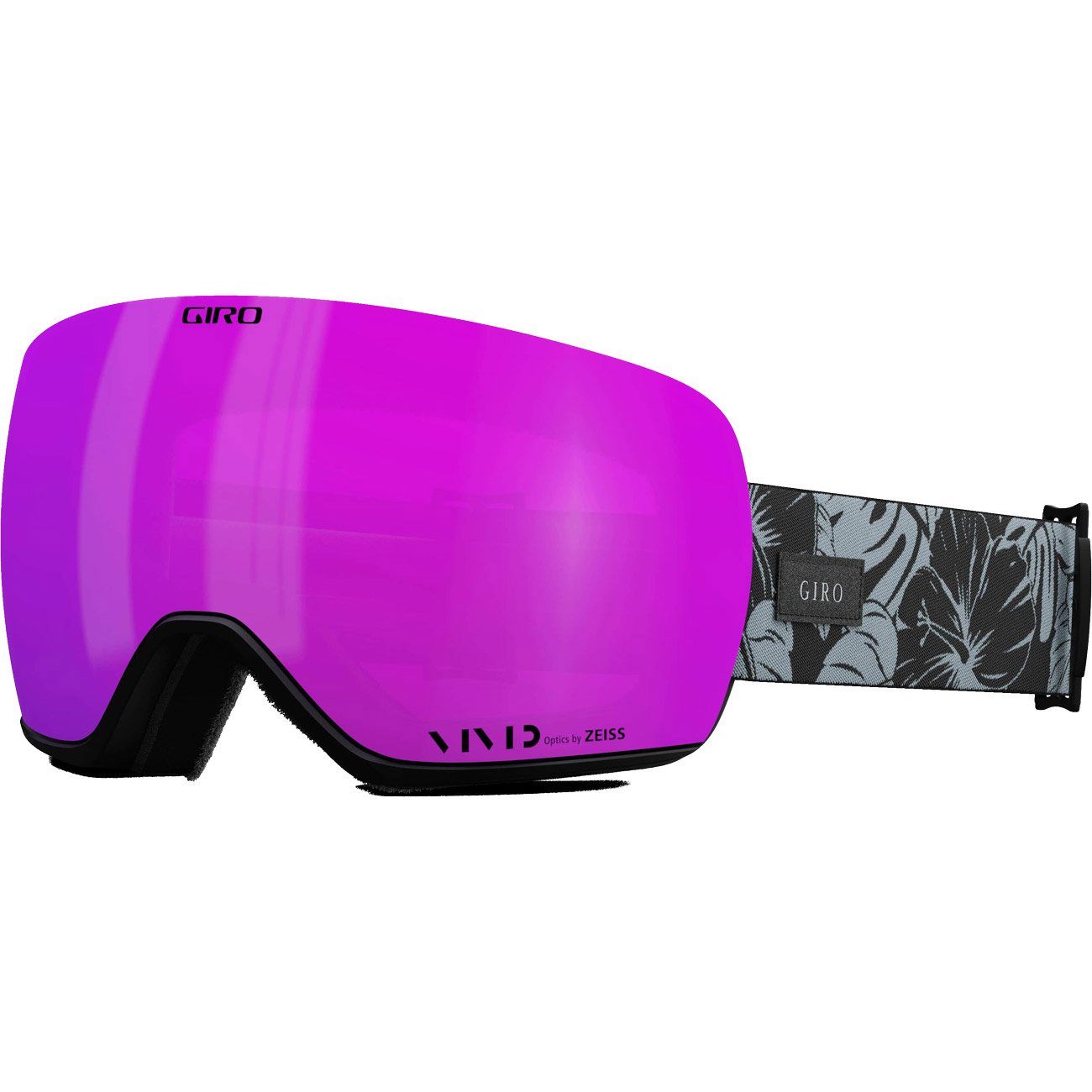 Giro vivid // lx ArticleII grey black & Snowboardbrille, botanical
