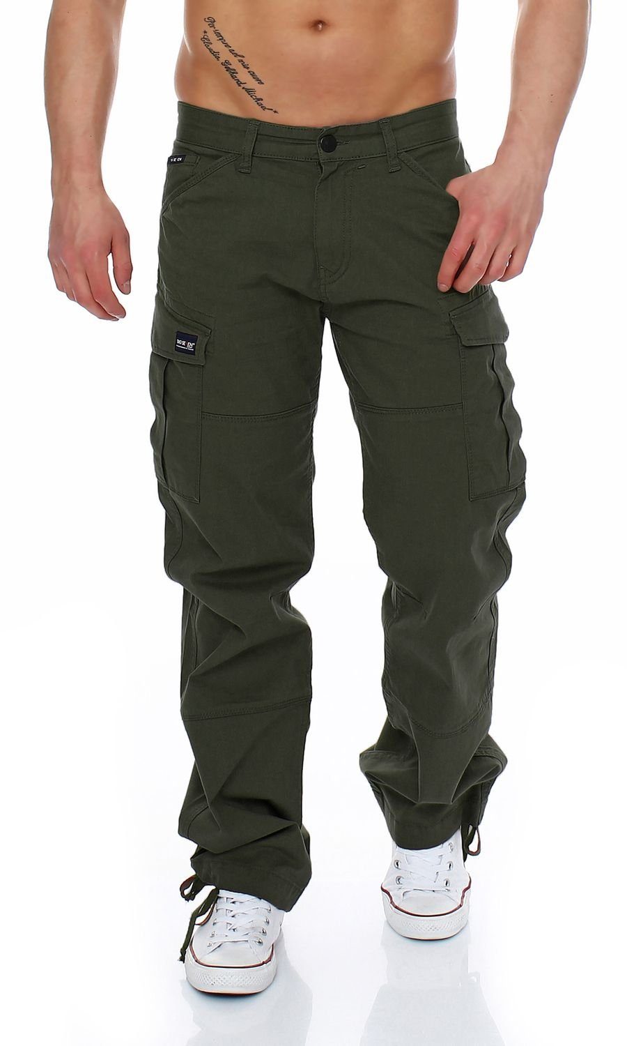 Comfort Brian Herren Fit Seven Big Cargojeans (Black Hose Jeans Grün Big Forest) Seven Cargo Hose