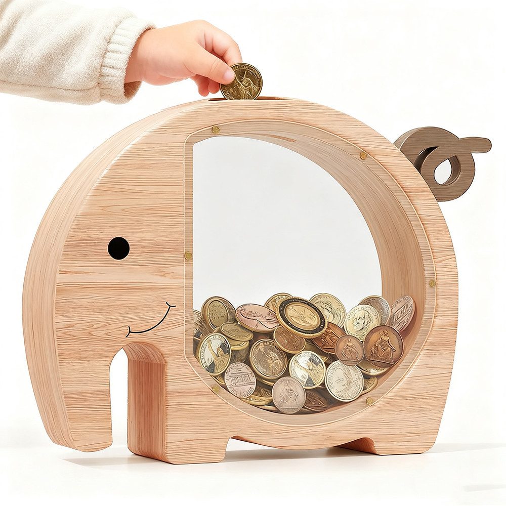 CLTYQ Spardose Holzspardose für Jungen und Mädchen, bruchsichere Holz-Spard günstig online kaufen