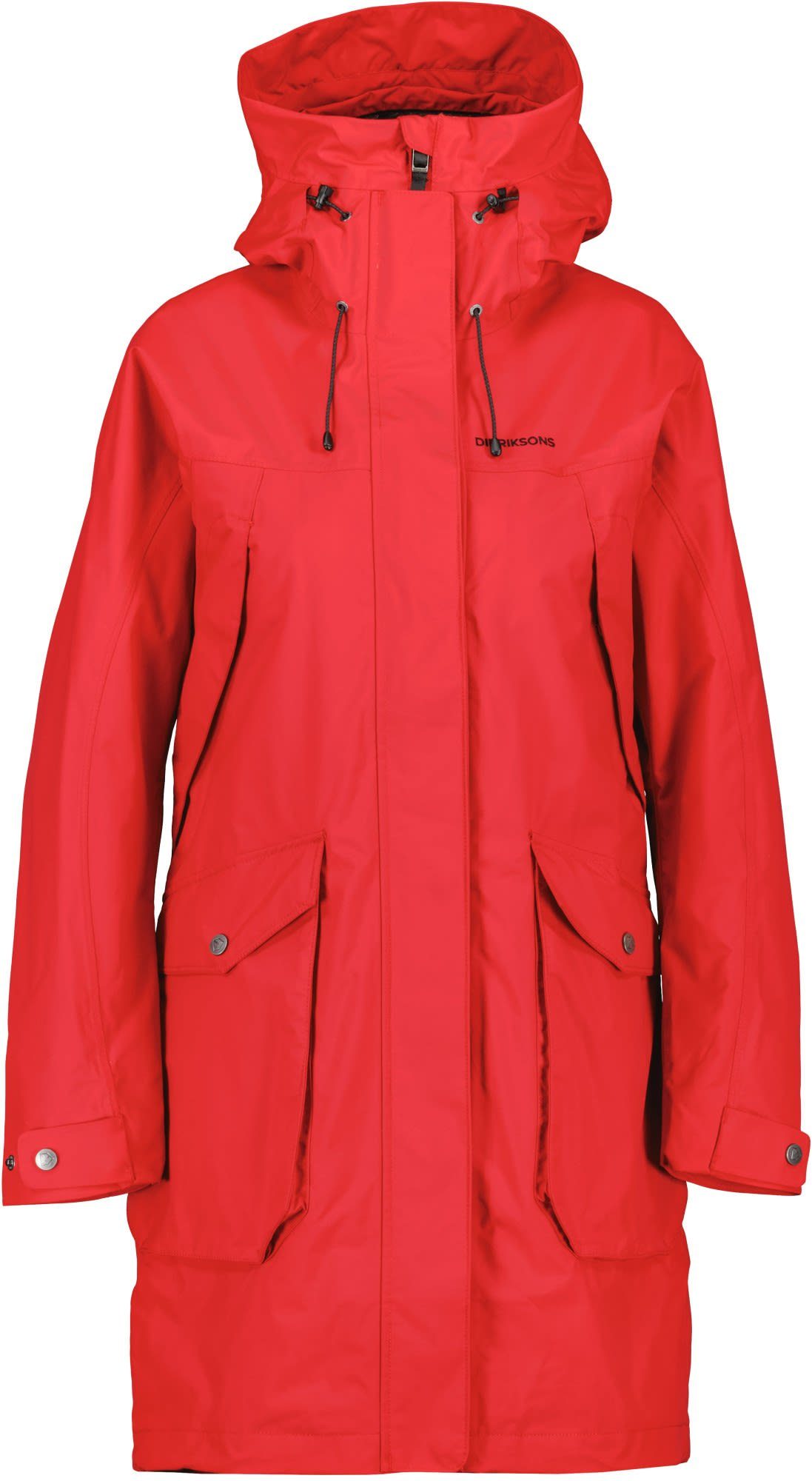 10 Damen Pomme Parka Didriksons Parka Red W Didriksons Thelma Parka