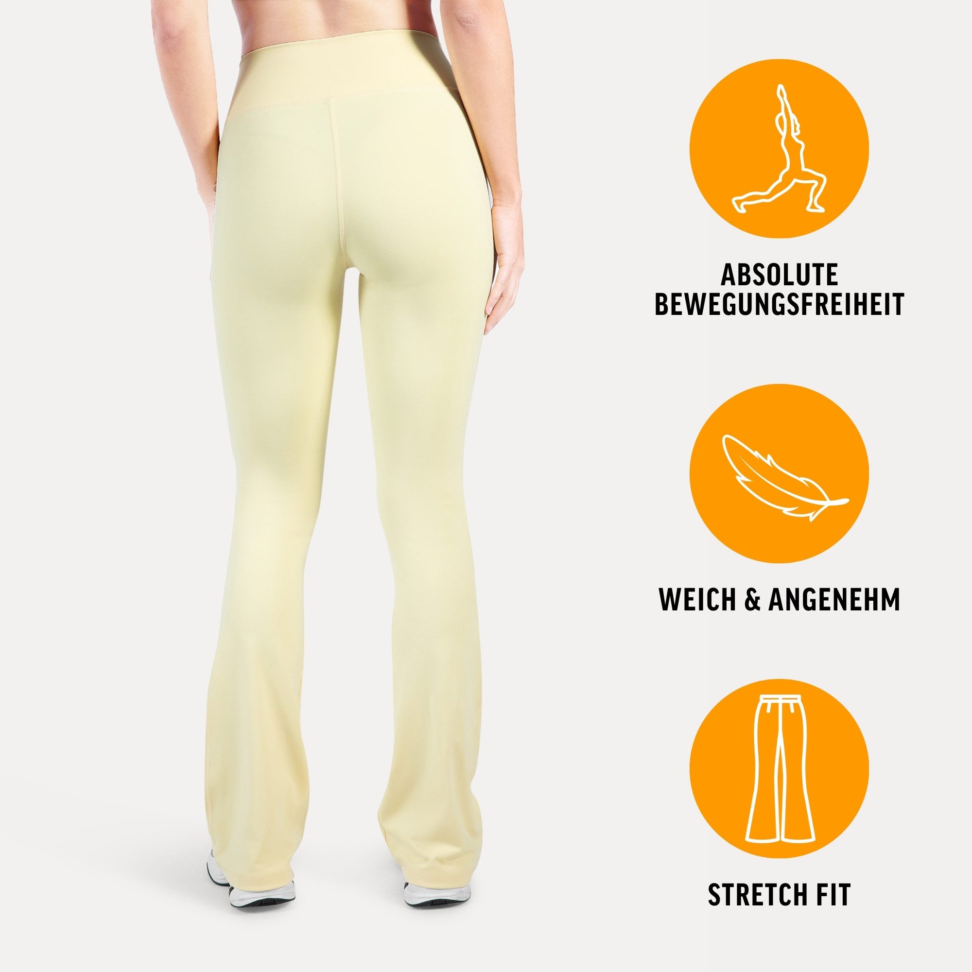 Smilodox Leggings Loreen, Flared Seamless Sportleggings, Schlaghose, Blickd günstig online kaufen