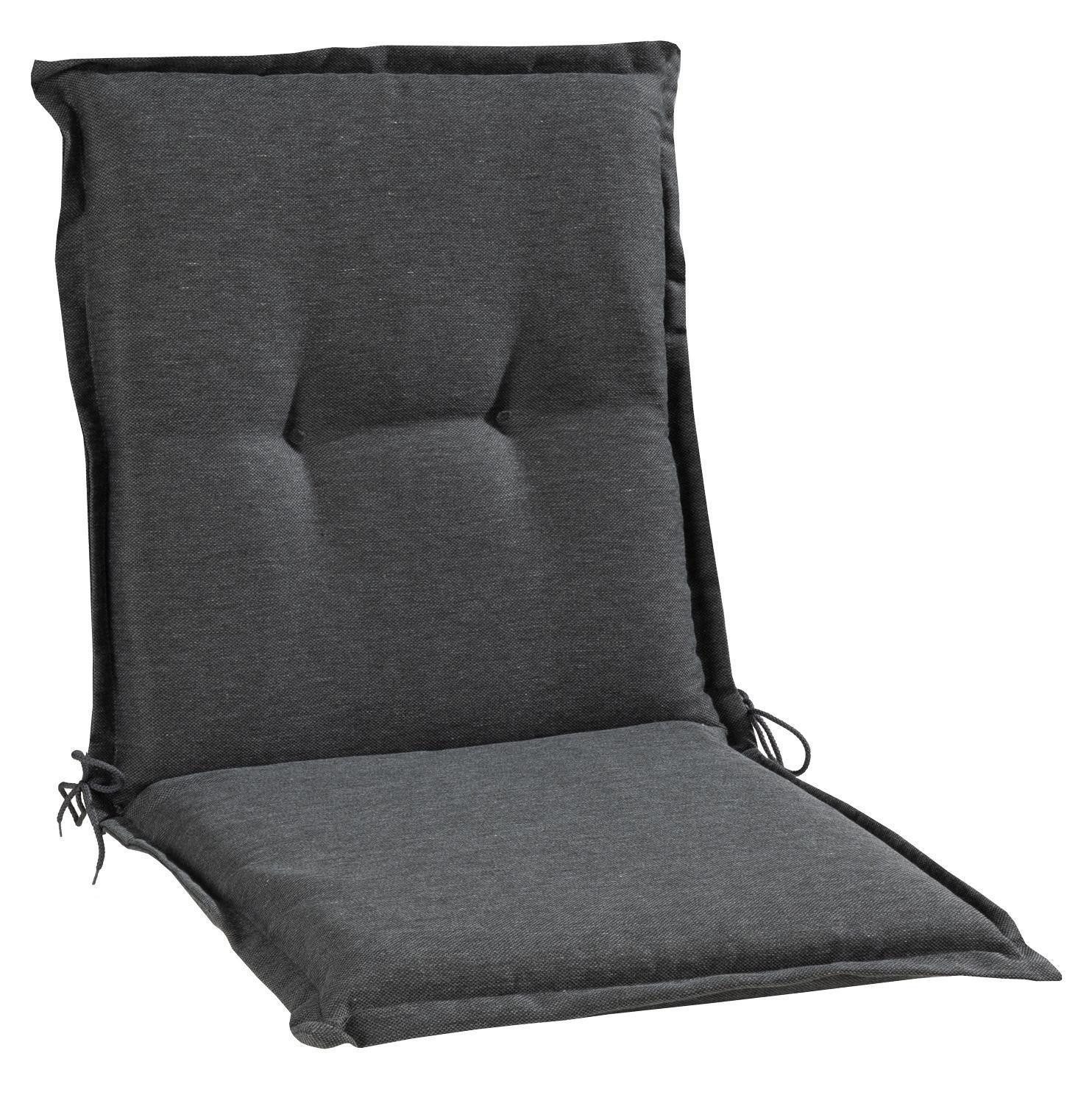GO-DE Polsterauflage OREGNA, 50 x 100 cm, Dunkelgrau, für Niederlehner, (1 St)