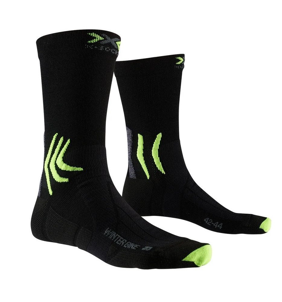 X-Socks Носки Radsocke Winter Bike 4.0 schwarz/lime Herren - 1 Paar