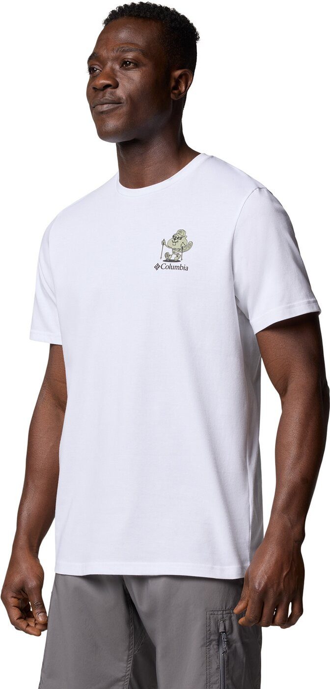 Columbia Funktionsshirt Hageman Graphic Tee WHITE, HIKE ON