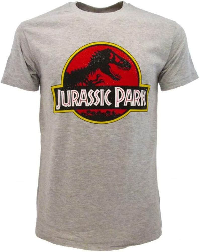 Print-Shirt Jurassic Park T-Shirt grau, schwarz, Ranger, Classic Logo Herren S-XXL