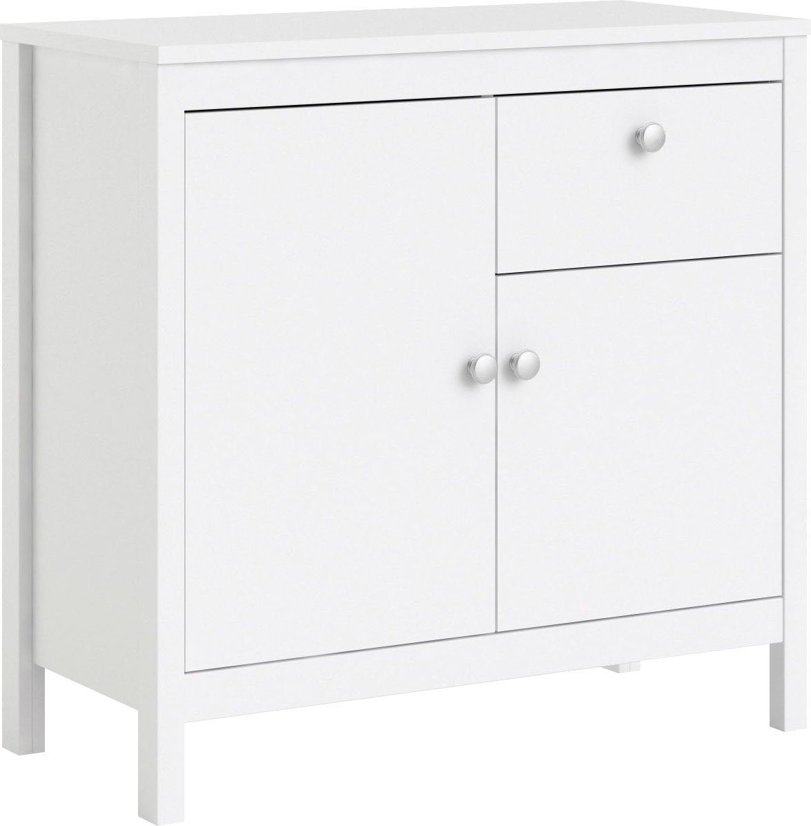 Home affaire Sideboard Madrid, Aufbewahrung, Schubladenschrank, Sideboard, mit 2 Türen und 2 Schublade, Breite 82 cm, Höhe 80 cm