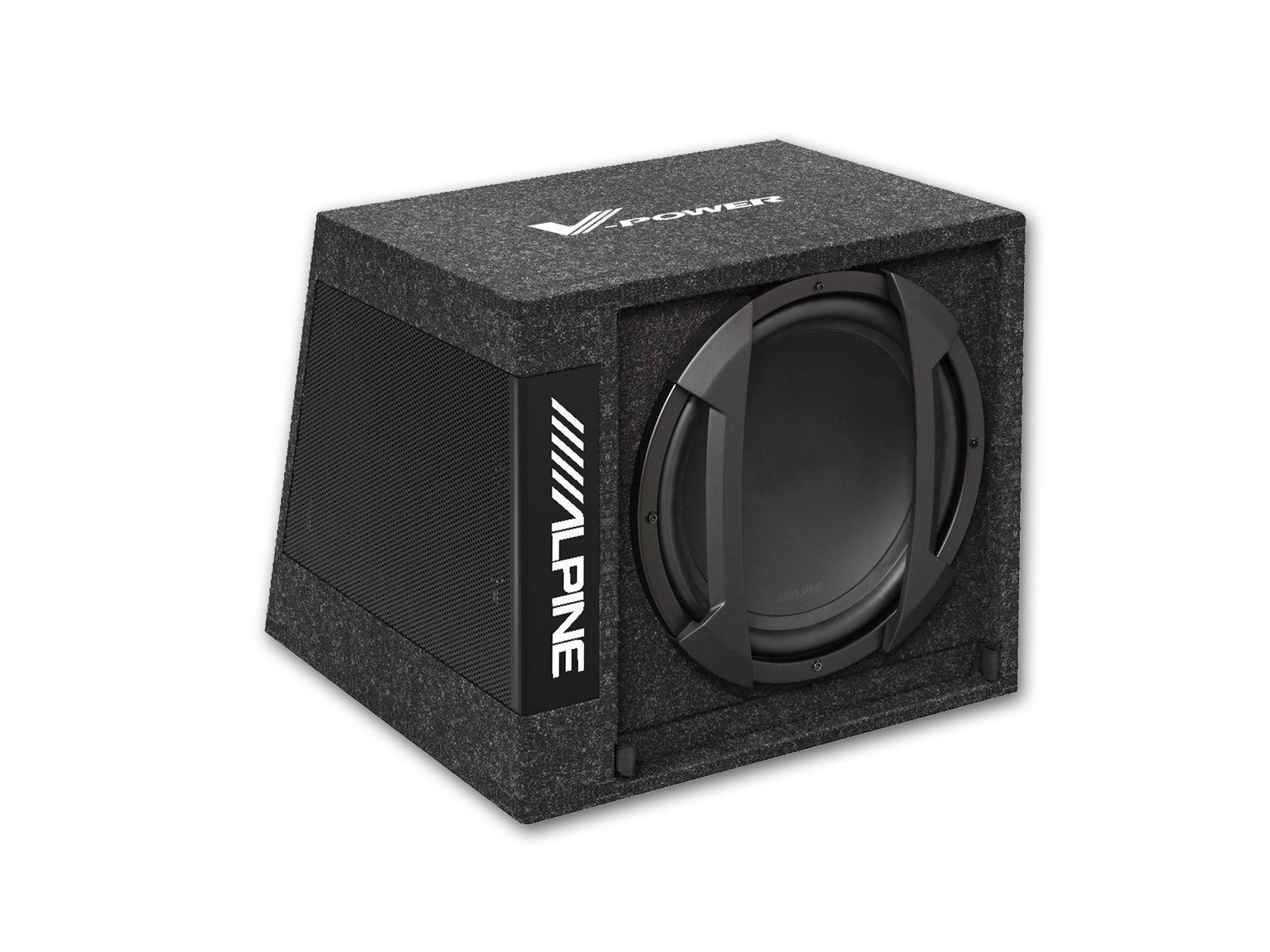 ALPINE SWD-355 30cm Aktiv-Subwoofer Auto-Subwoofer (150 W, Alpine SWD-355 - 30cm Aktiv-Subwoofer)