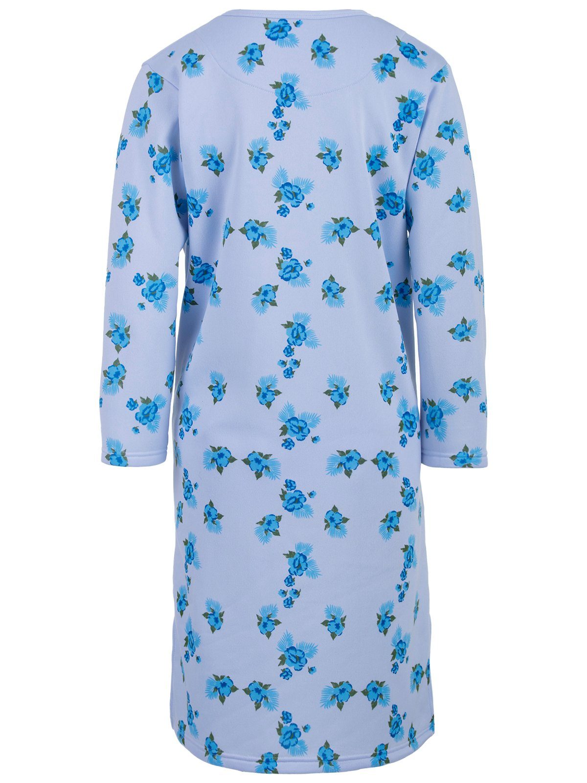 zeitlos Nachthemd Thermo Nachthemd - Big Flower Farn