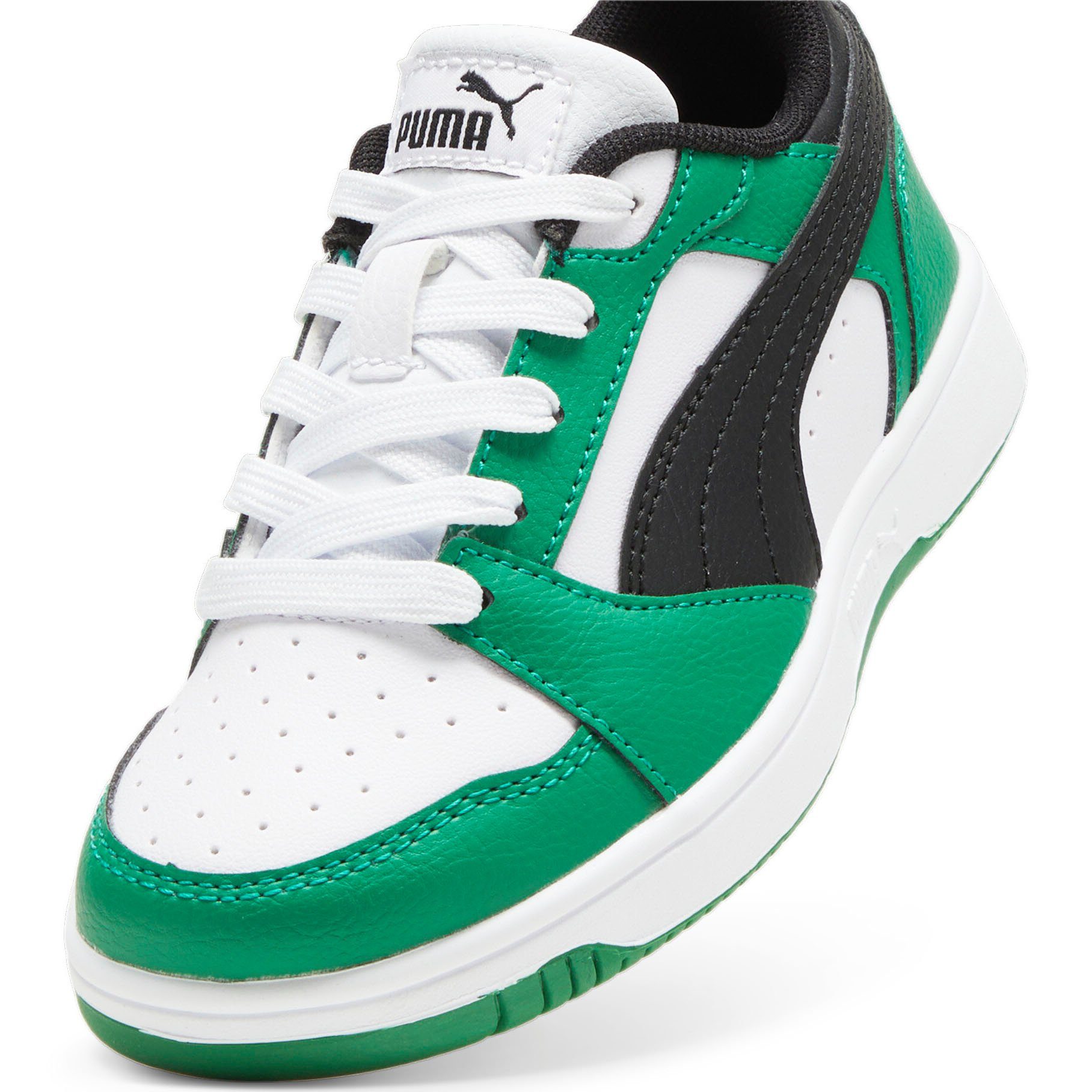 PUMA REBOUND V6 LO Sneaker Green White-PUMA Black-Archive PS PUMA