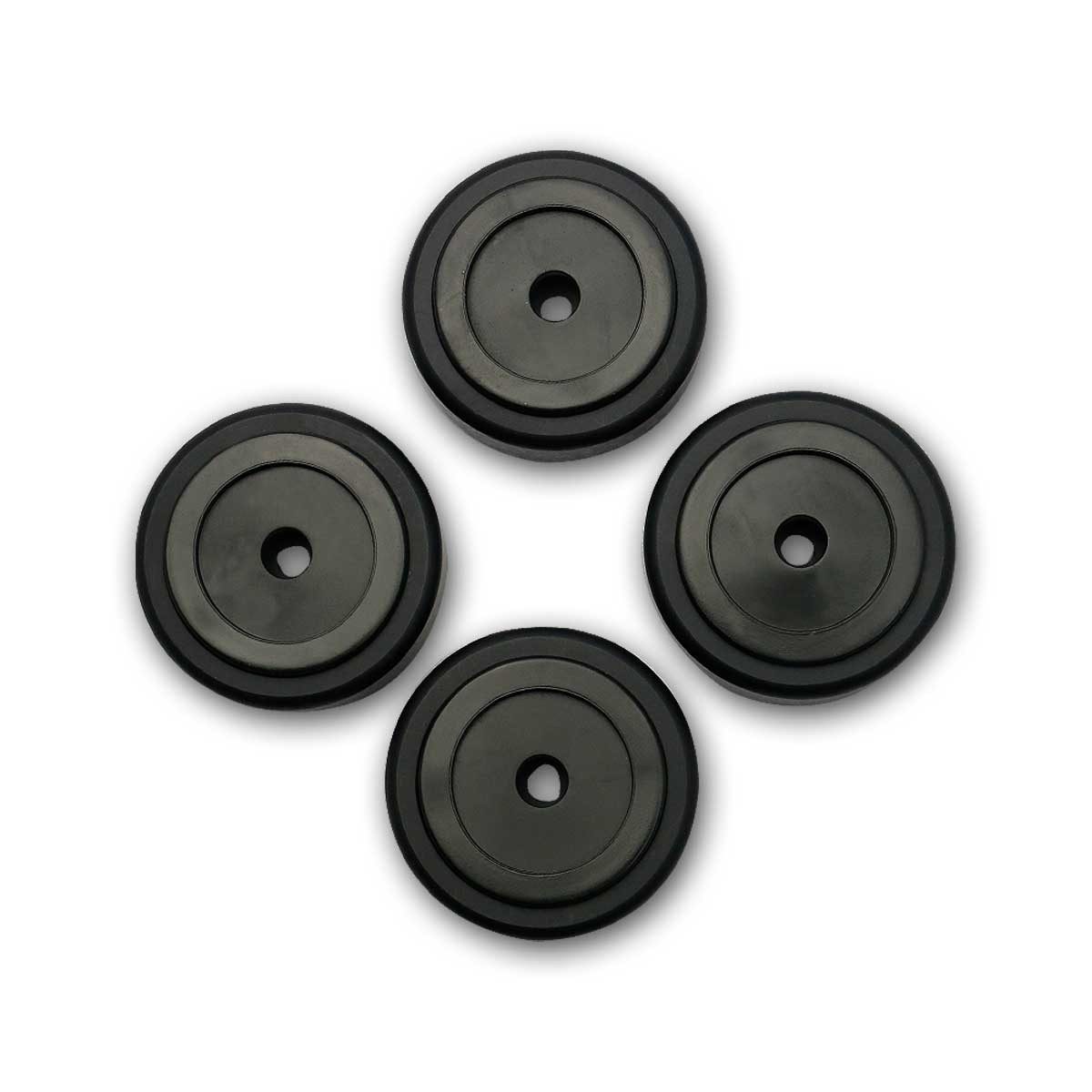 Dynavox Dämpfer 4er Set Aluminium-Füsse für HiFi-Geräte, schwarz