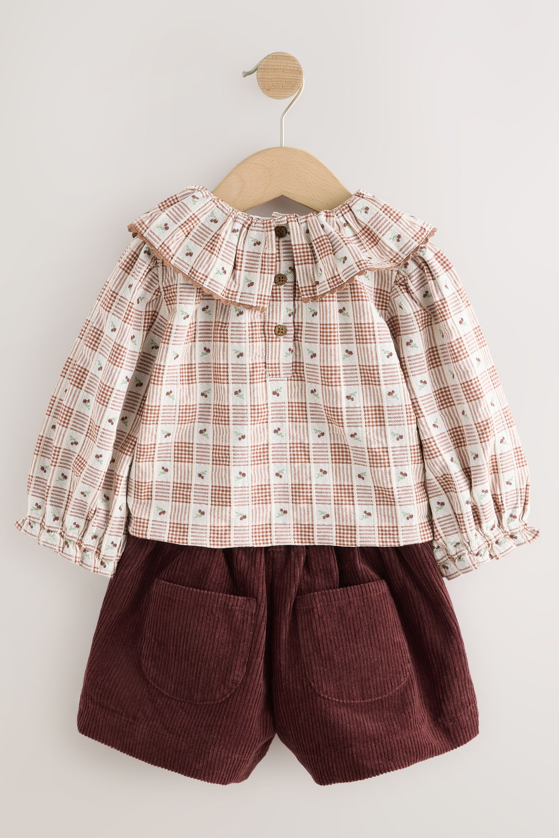 Next Shirt & Shorts Shorts, Bluse und Strumpfhose, 3-teiliges Set (3-tlg)