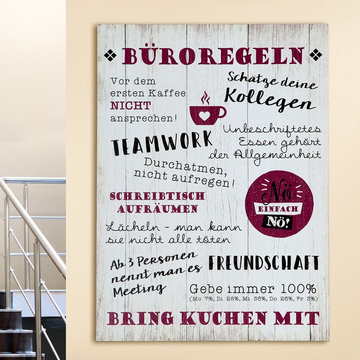 GILDE Wandbild, Büro