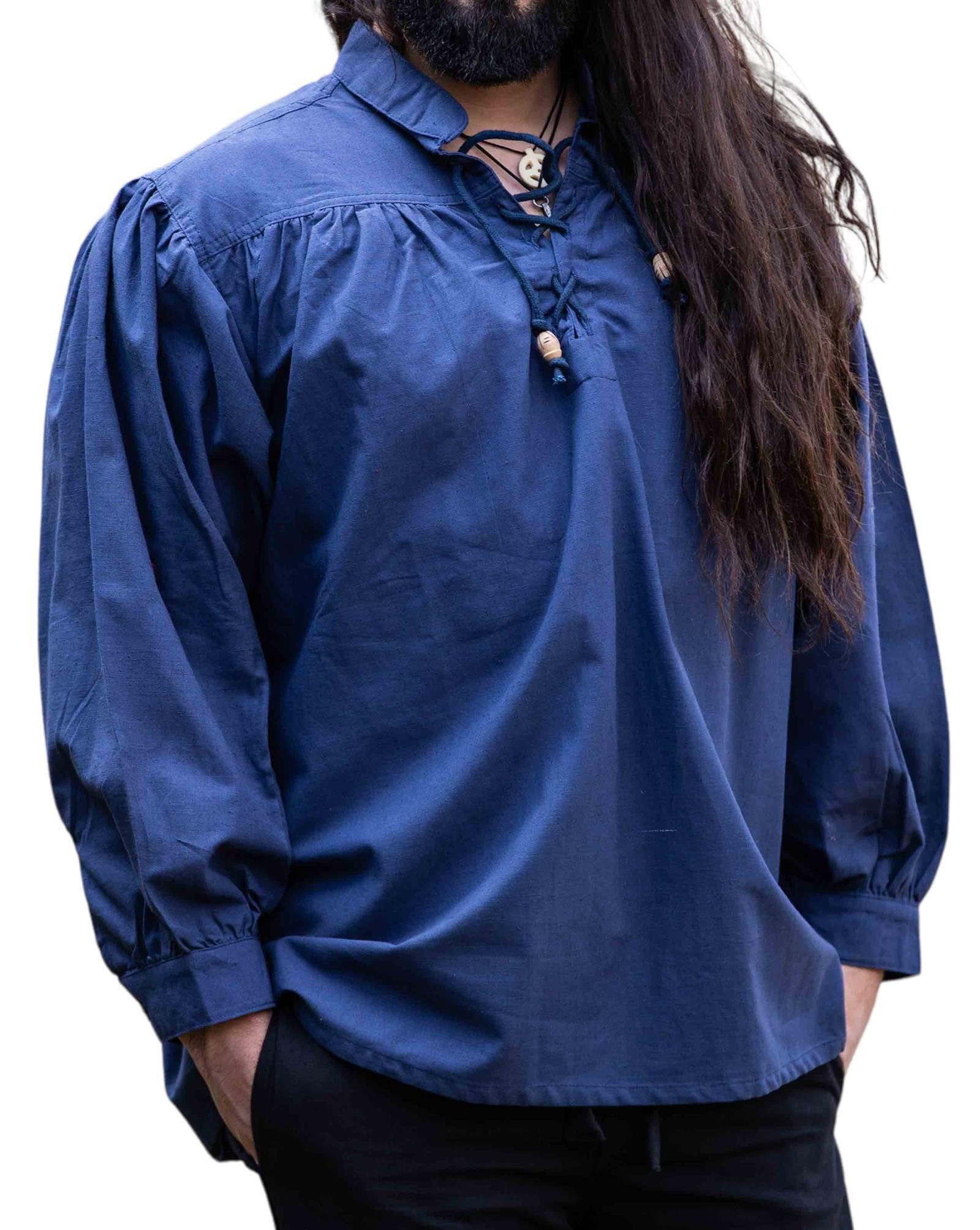 Leonardo Carbone Ritter-Kostüm Stehkragen-Schnürhemd "Friedrich", Legendäre Markenqualität für epische Abenteuer