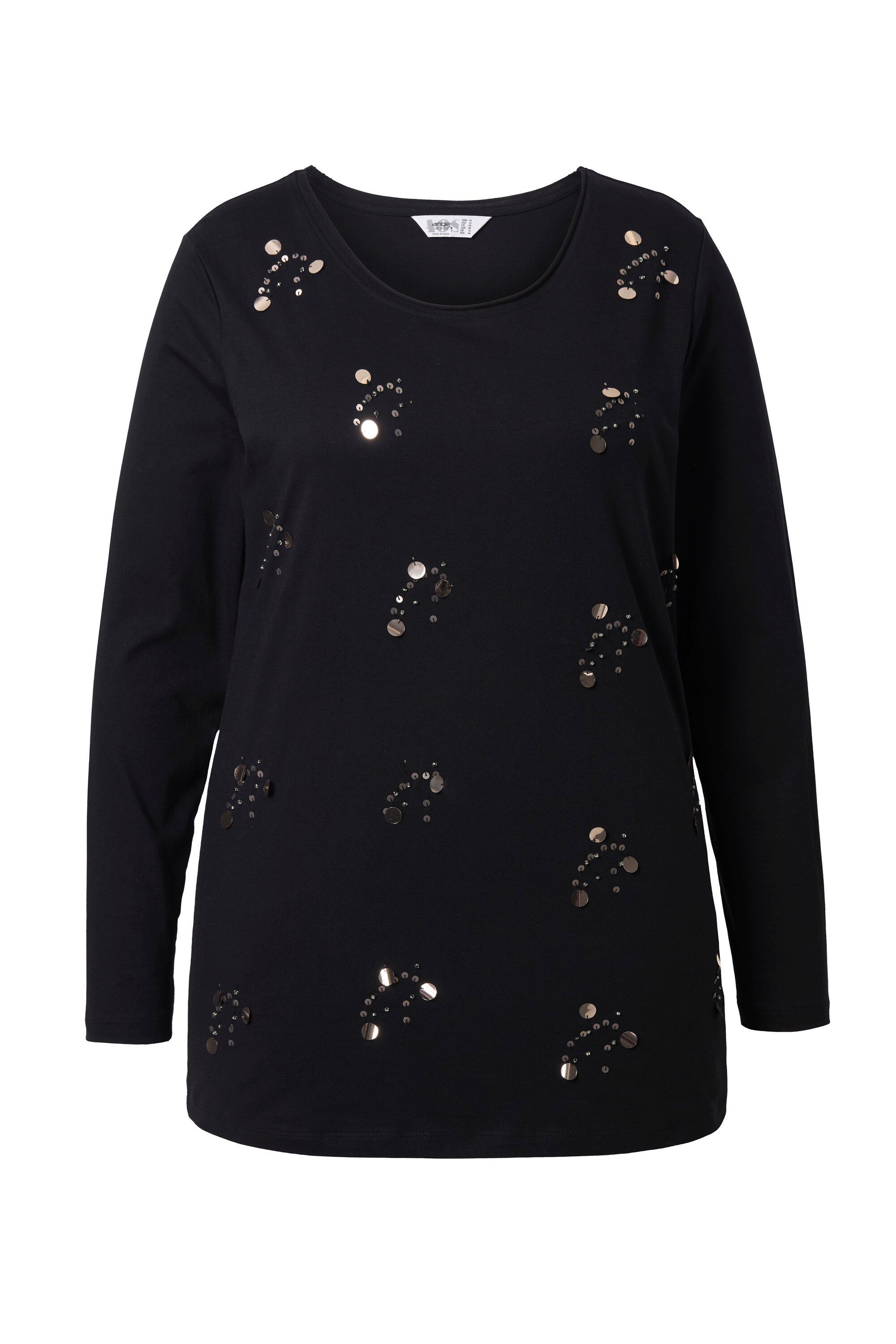 Angel of Style Longsleeve T-Shirt bequeme Passform Zier-Plättchen günstig online kaufen